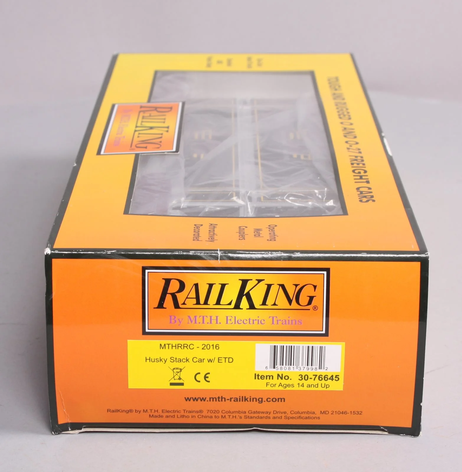 MTH 30-76645 O Gauge 2016 MTHRRC Husky Stack Car with ETD LN/Box - Image 12