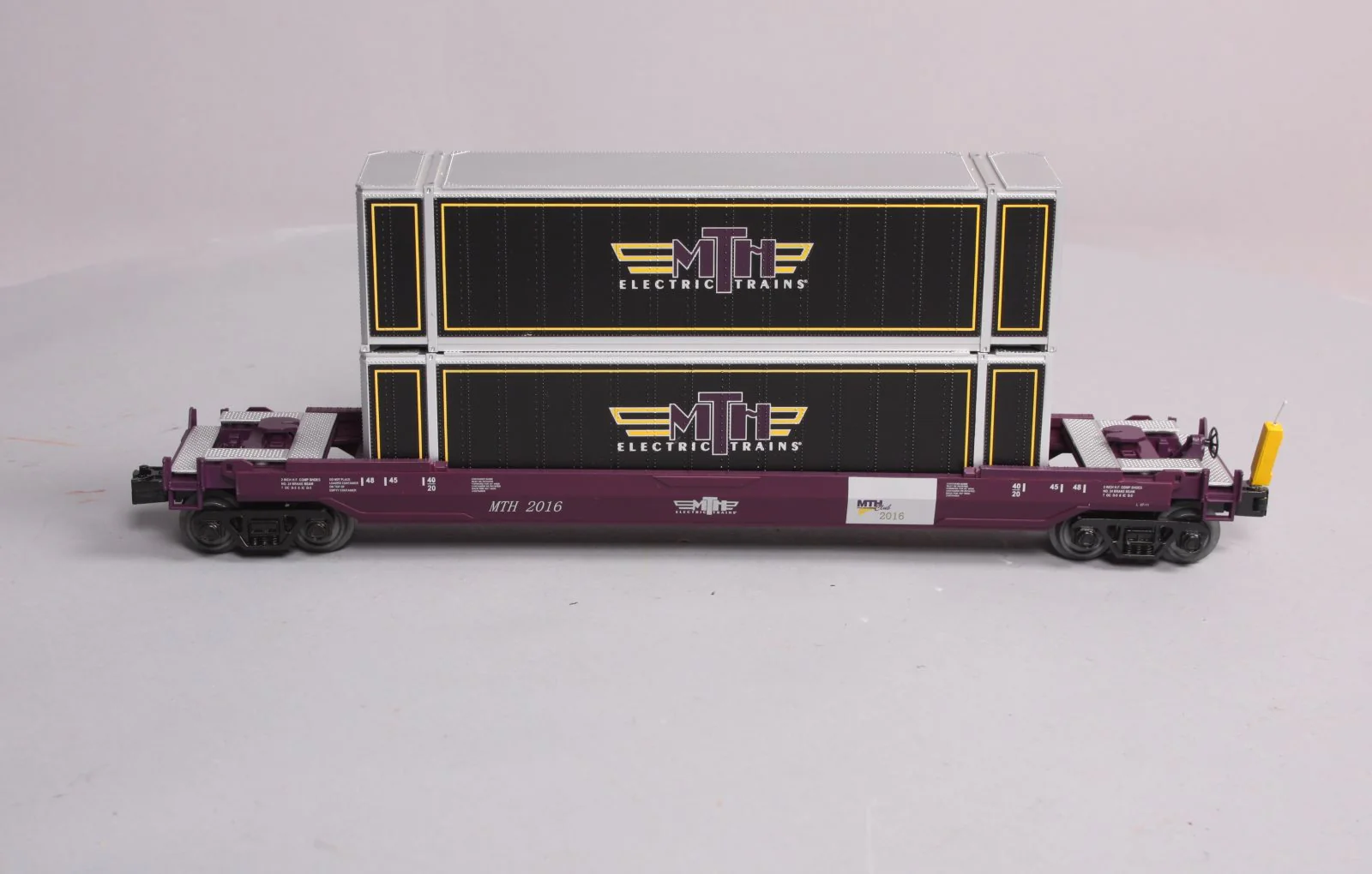 MTH 30-76645 O Gauge 2016 MTHRRC Husky Stack Car with ETD LN/Box - Image 2