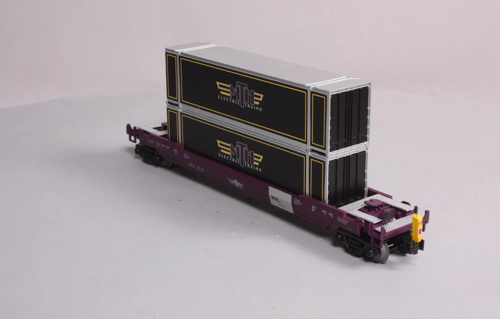 MTH 30-76645 O Gauge 2016 MTHRRC Husky Stack Car with ETD LN/Box - Image 4