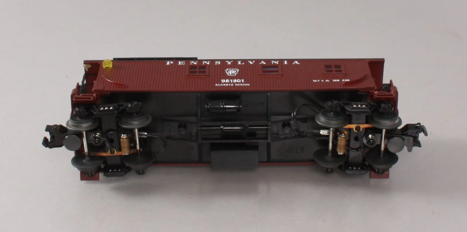MTH 30-7722 O Gauge RailKing Pennsylvania Railroad Woodsided Caboose #981801 LN/Box - Image 11