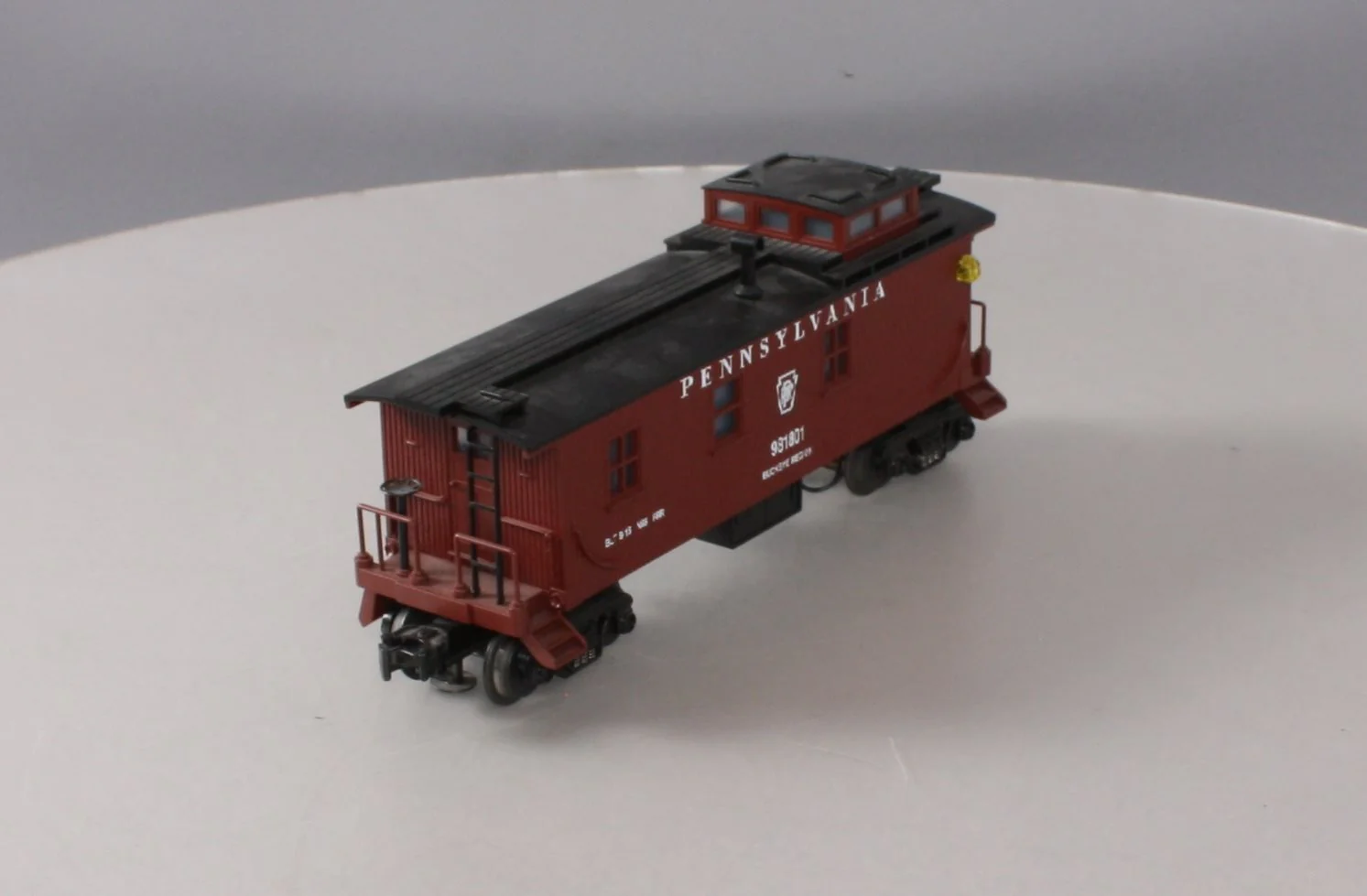 MTH 30-7722 O Gauge RailKing Pennsylvania Railroad Woodsided Caboose #981801 LN/Box - Image 9