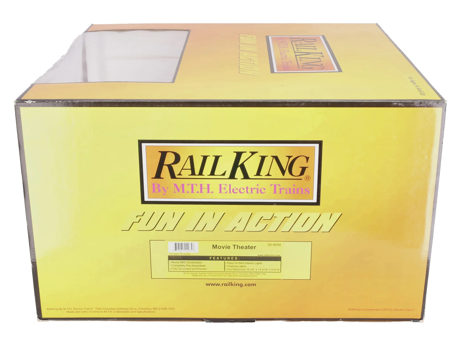 MTH 30-9054 O Railtowne Movie Theater NIB - Image 6
