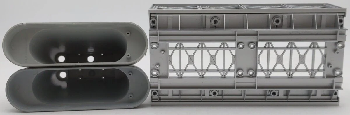 MTH 40-1014 O Gauge Silver Girder Bridge & 8" Bridge Piers EX/Box - Image 5