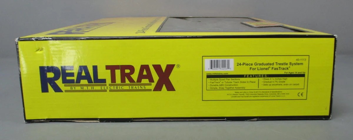 MTH 40-1113 O Lionel FasTrack Graduated Trestle System Set (Pack of 24) EX/Box - Image 7