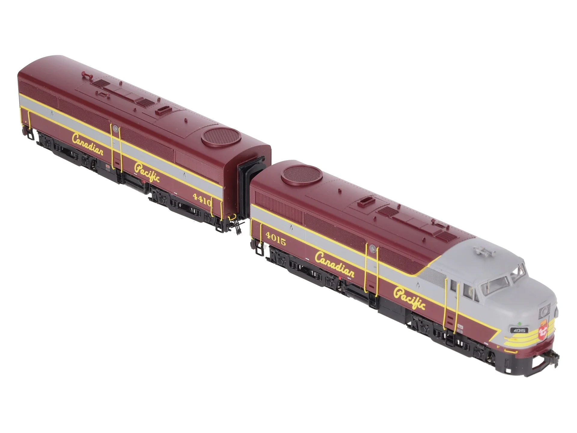 MTH 80-2206-1 HO Canadian Pacific FA-1 A/B Diesel Locomotives #4015/#4410 EX/Box - Image 11