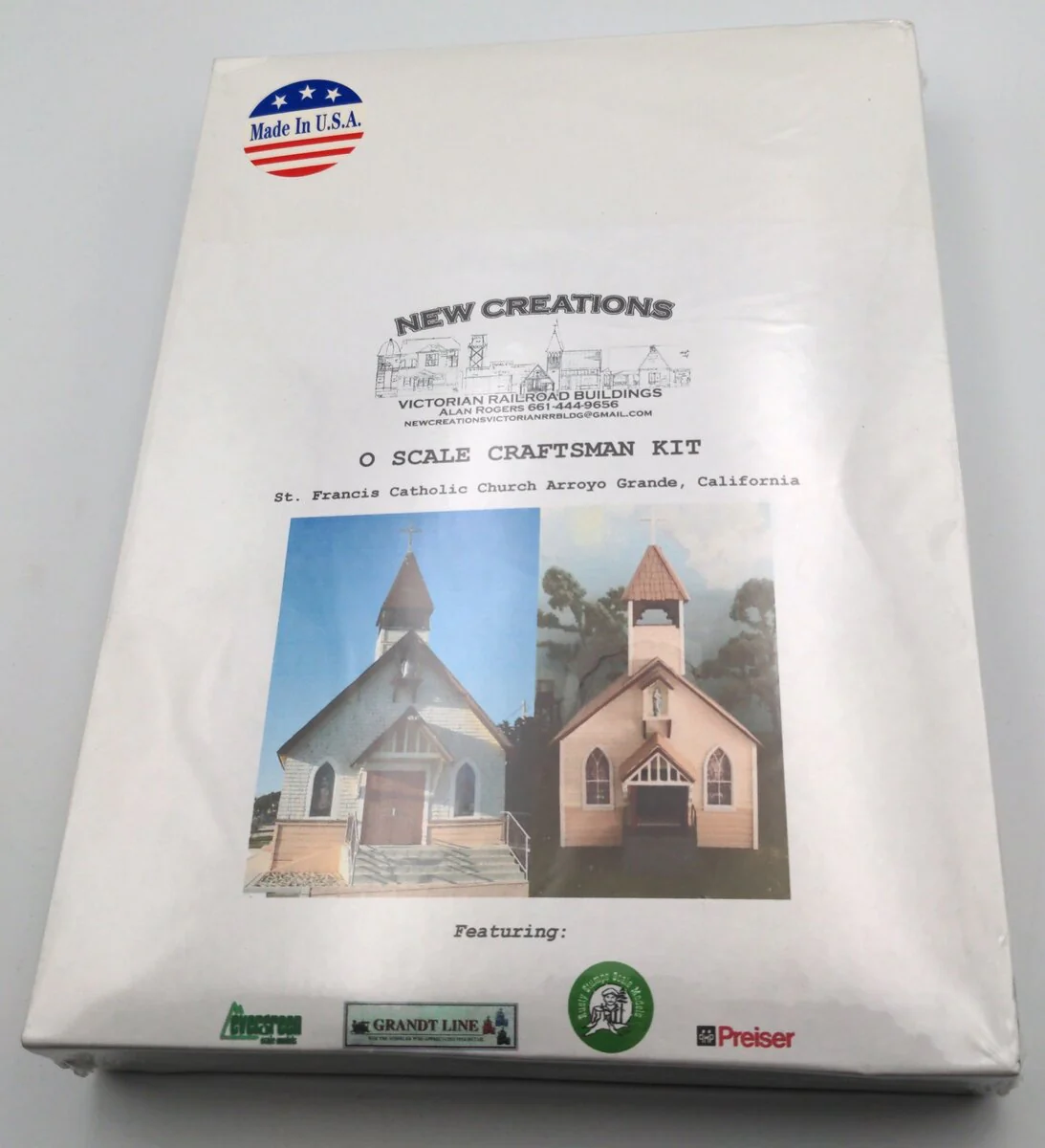 New Creations O Scale St. Francis Church Craftman Building Kit