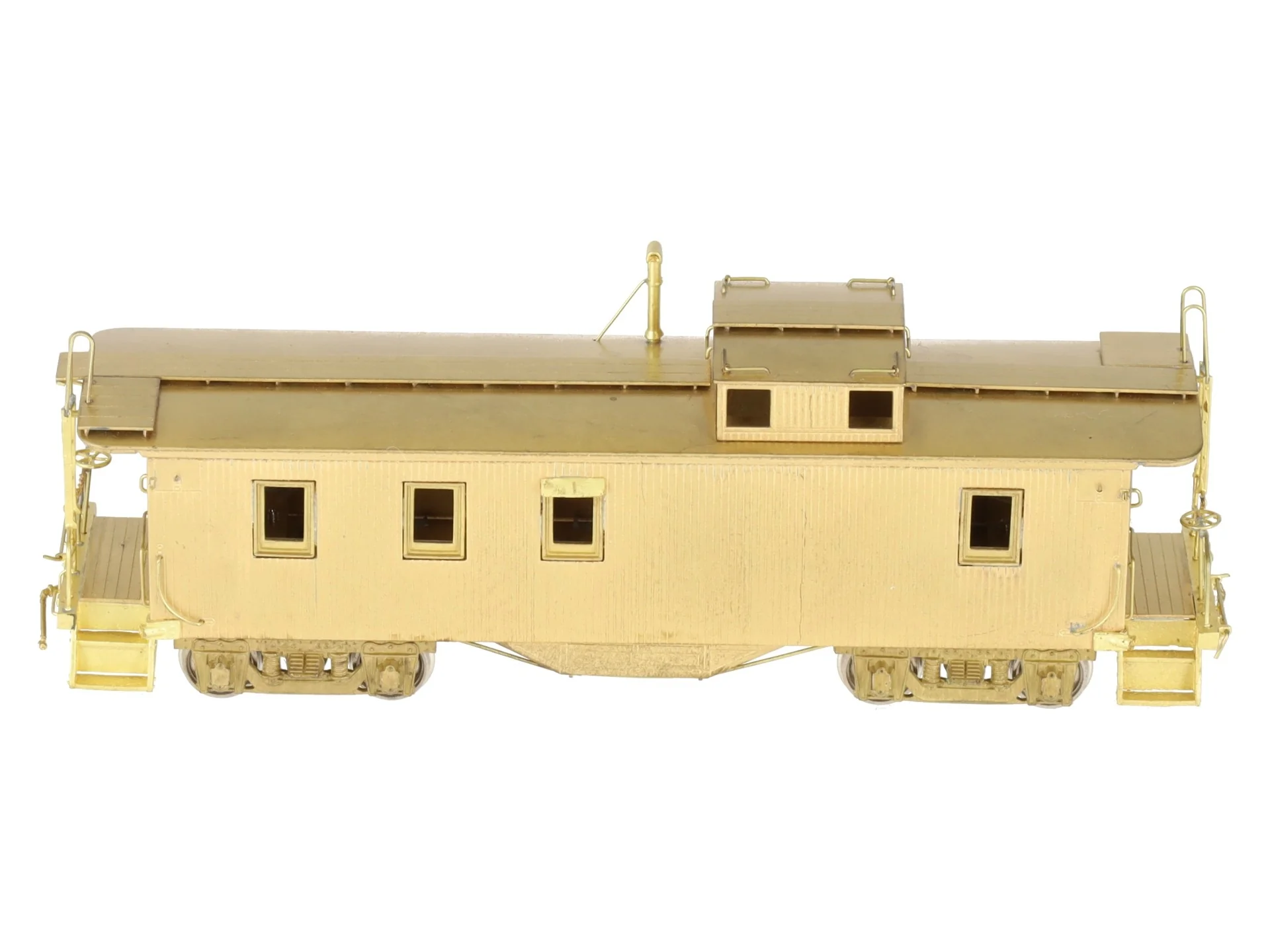New England Rail HO Scale Brass Boston & Maine Wood Caboose #104000 Series EX/Box - Image 2
