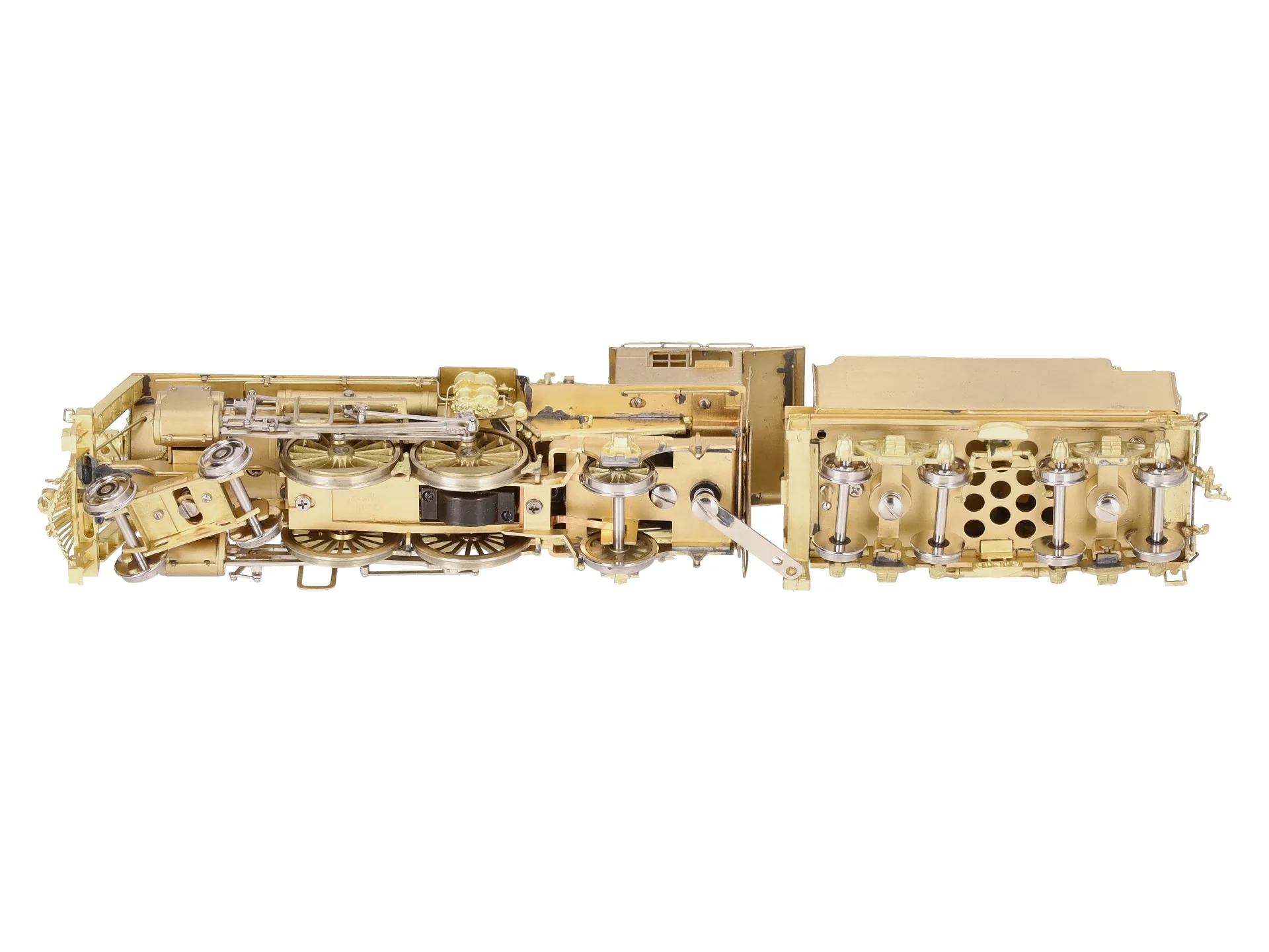 New England Rail Service HO BRASS Class J-1 4-4-2 Steam Locomotive & Tender EX/Box - Image 6