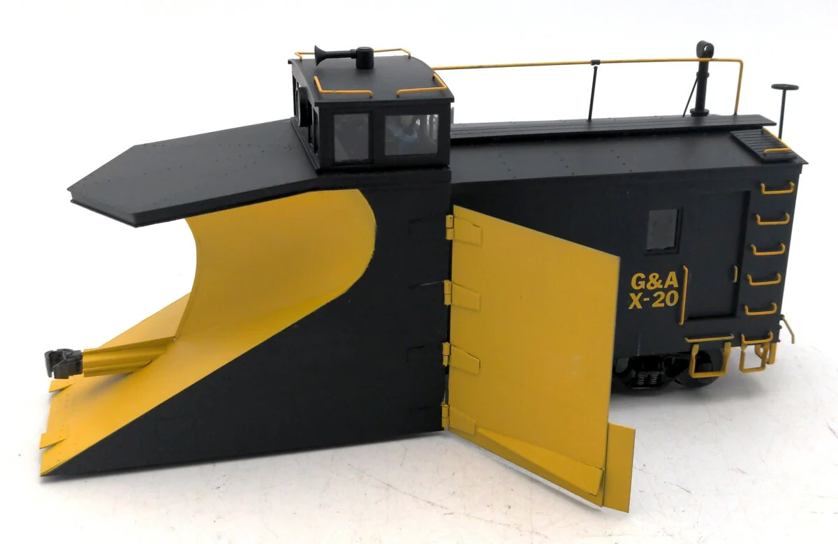 NJ Custom Brass RS-637-0 O BRASS G&A Steel Winged Snow Plow -2 Rail/Box - Image 2
