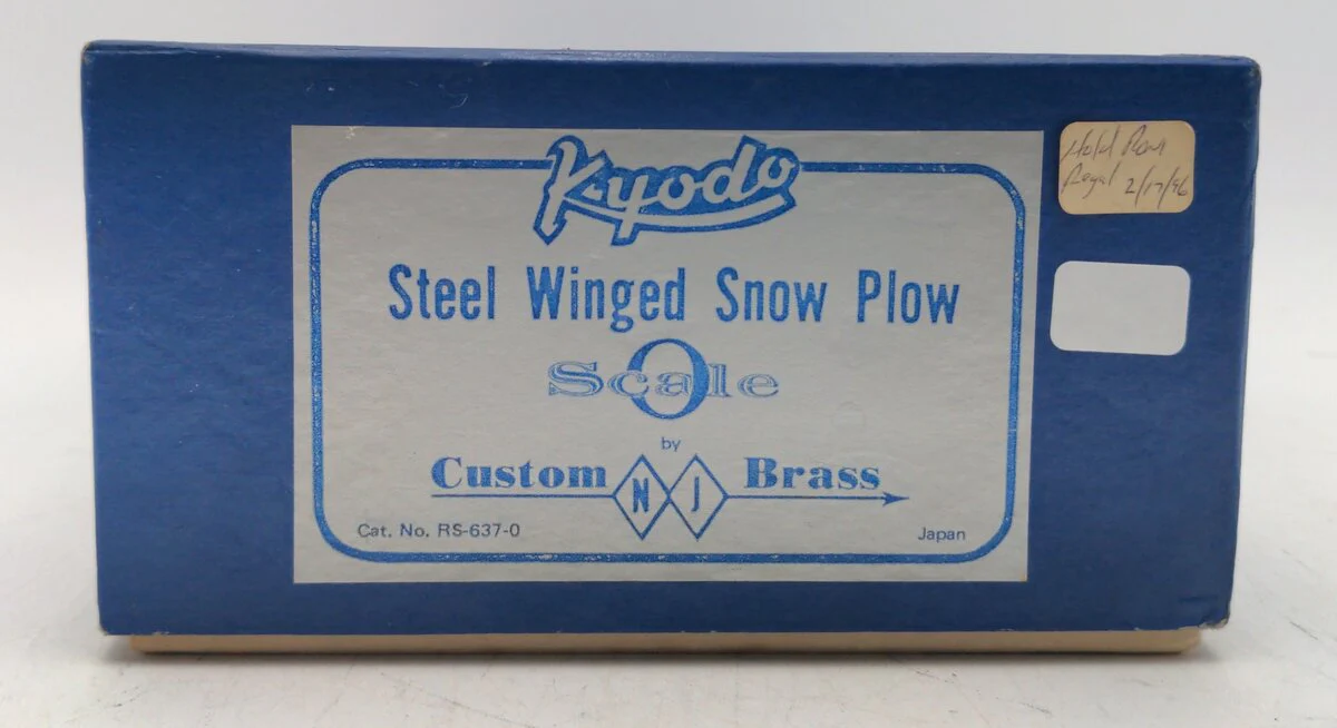 NJ Custom Brass RS-637-0 O BRASS G&A Steel Winged Snow Plow -2 Rail/Box - Image 9