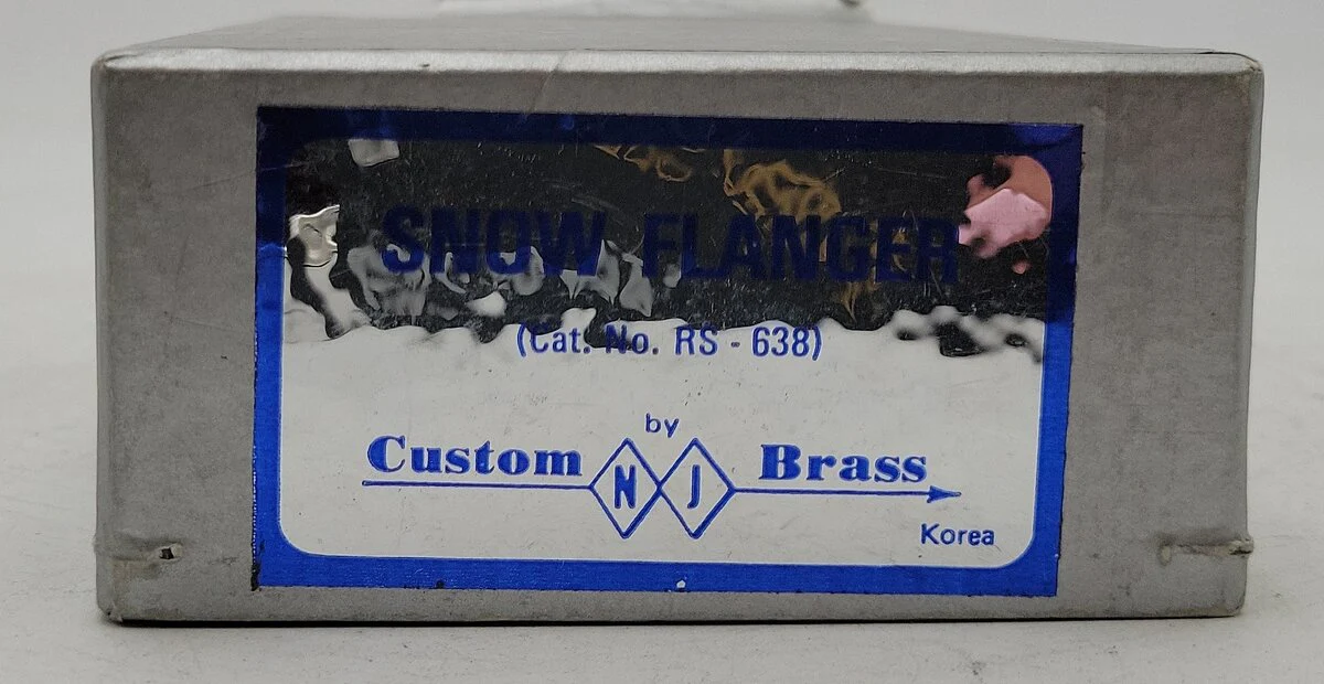 NJ Custom Brass RS-638 HO Snow Flanger -painted EX/Box - Image 7
