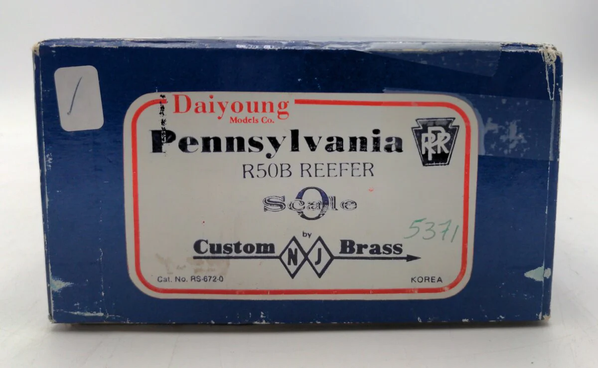 NJ Custom Brass RS-672-0 O Pennsylvania R50B Reefer -Painted/2-Rail EX/Box - Image 8