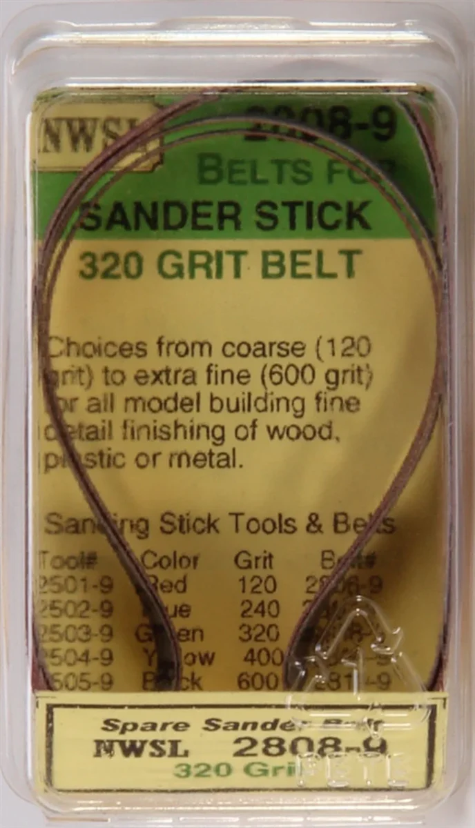Northwest Short Line 2808-9 Sander Stick 20 Grit Belts (Pack of 2)