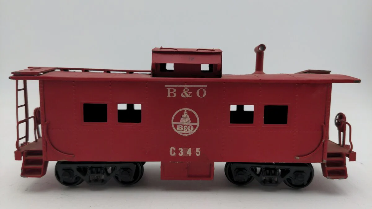 O Scale 2 Rail BRASS CUSTOM Baltimore & Ohio Caboose #C-345 EX - Image 2
