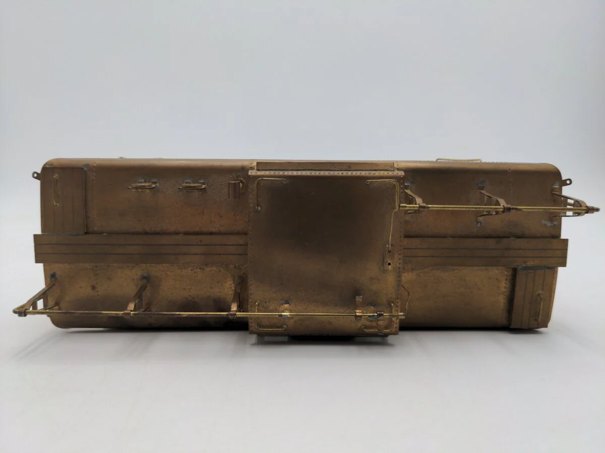 O Scale 2 Rail Brass Off Center Caboose (Undecorated) - Image 3