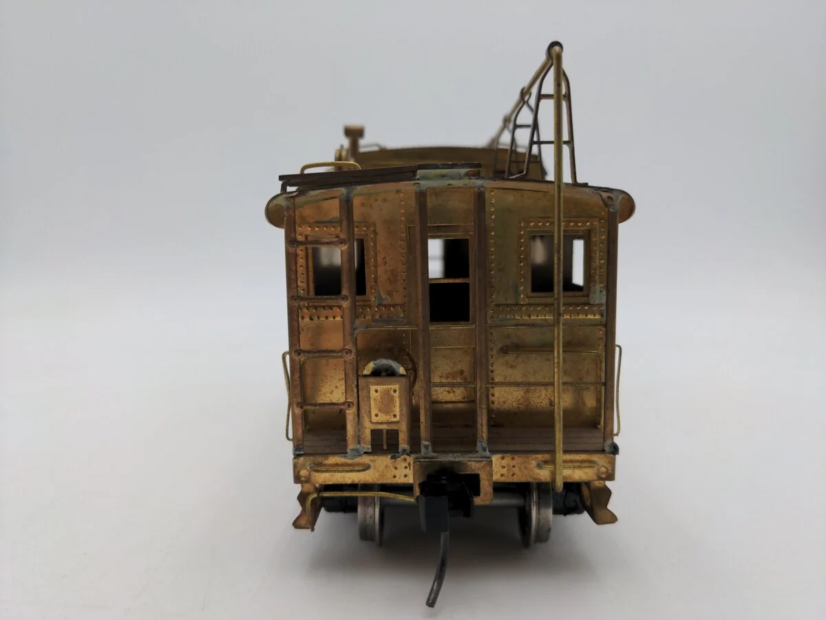 O Scale 2 Rail Brass Off Center Caboose (Undecorated) - Image 5