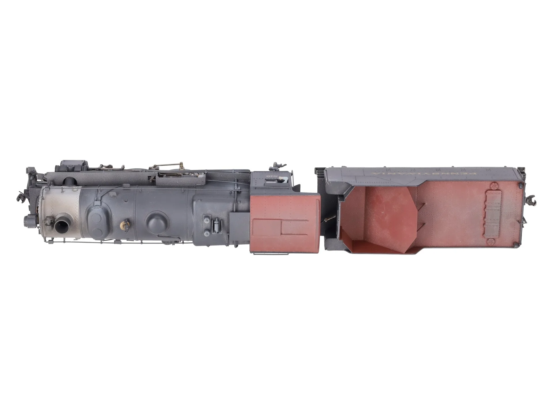 O Scale 2-Rail Brass PRR 4-6-0 Steam Engine & Tender #510 - Painted - Image 10