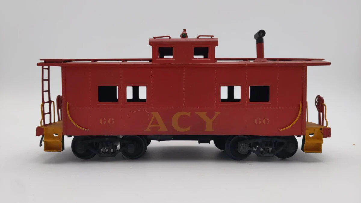O Scale 2 Rail CUSTOM BRASS ACY Caboose #66 VG - Image 2