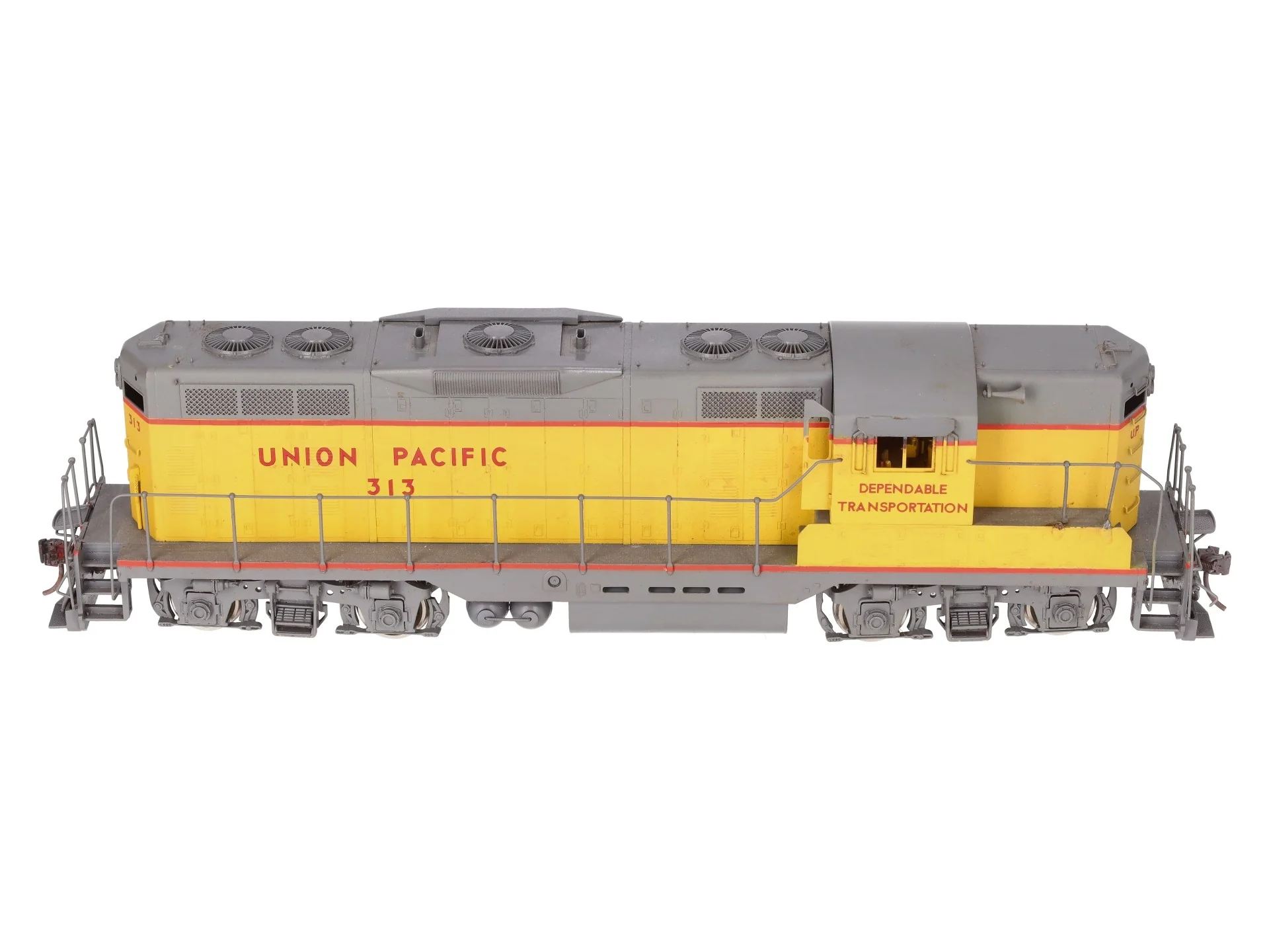 Oriental Limited O Brass UP EMD GP7 1500HP Diesel Locomotive #313 (2-Rail) - CP/Box - Image 4