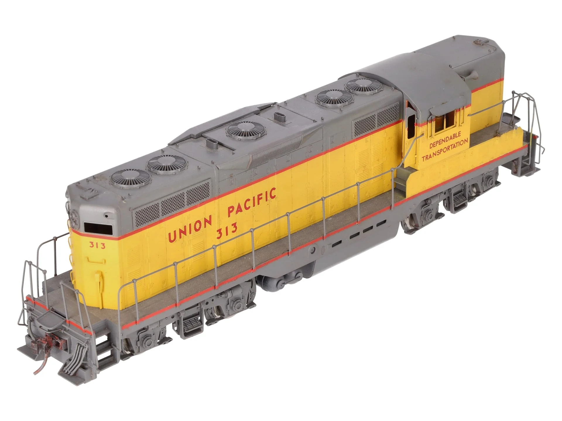 Oriental Limited O Brass UP EMD GP7 1500HP Diesel Locomotive #313 (2-Rail) - CP/Box - Image 5