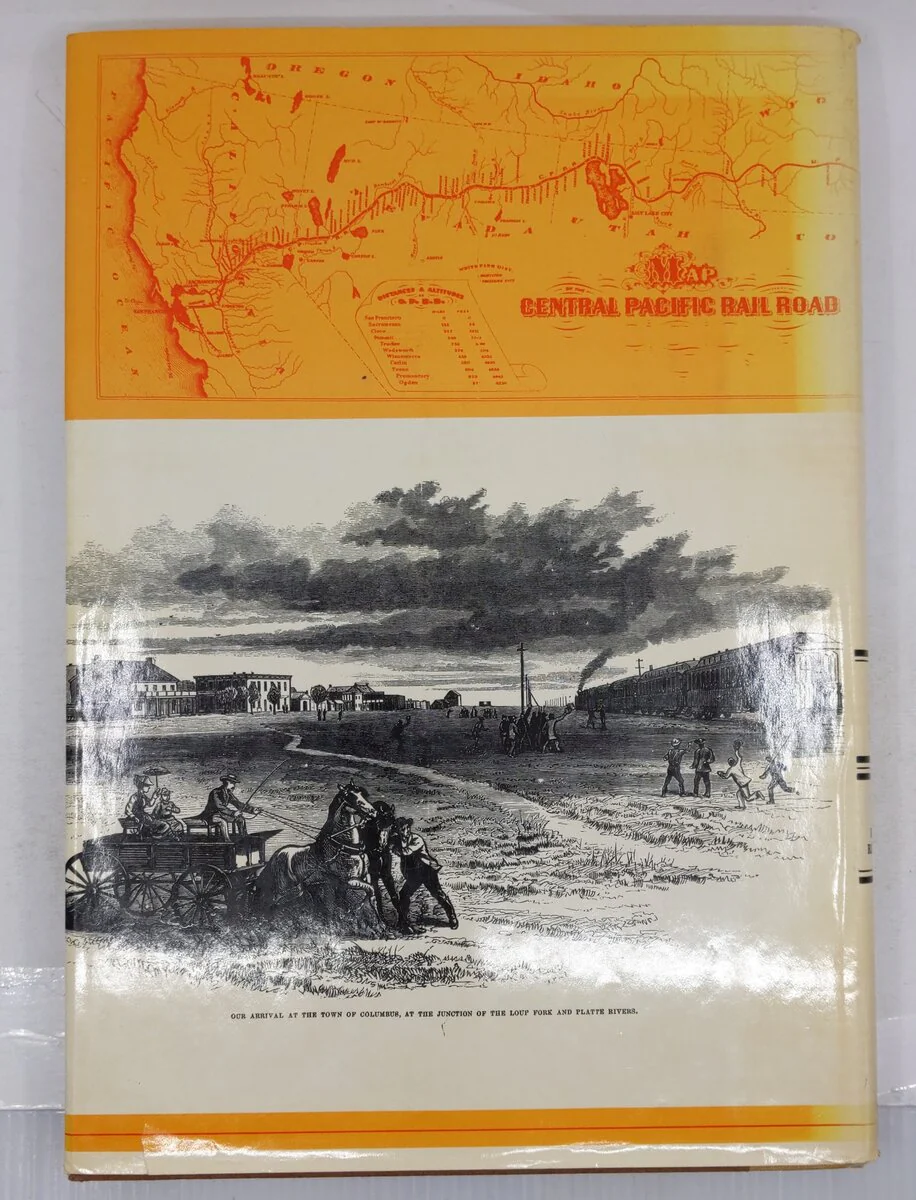 Out West on the Overland Train Hardcover Book By Richard Reinhardt VG - Image 2