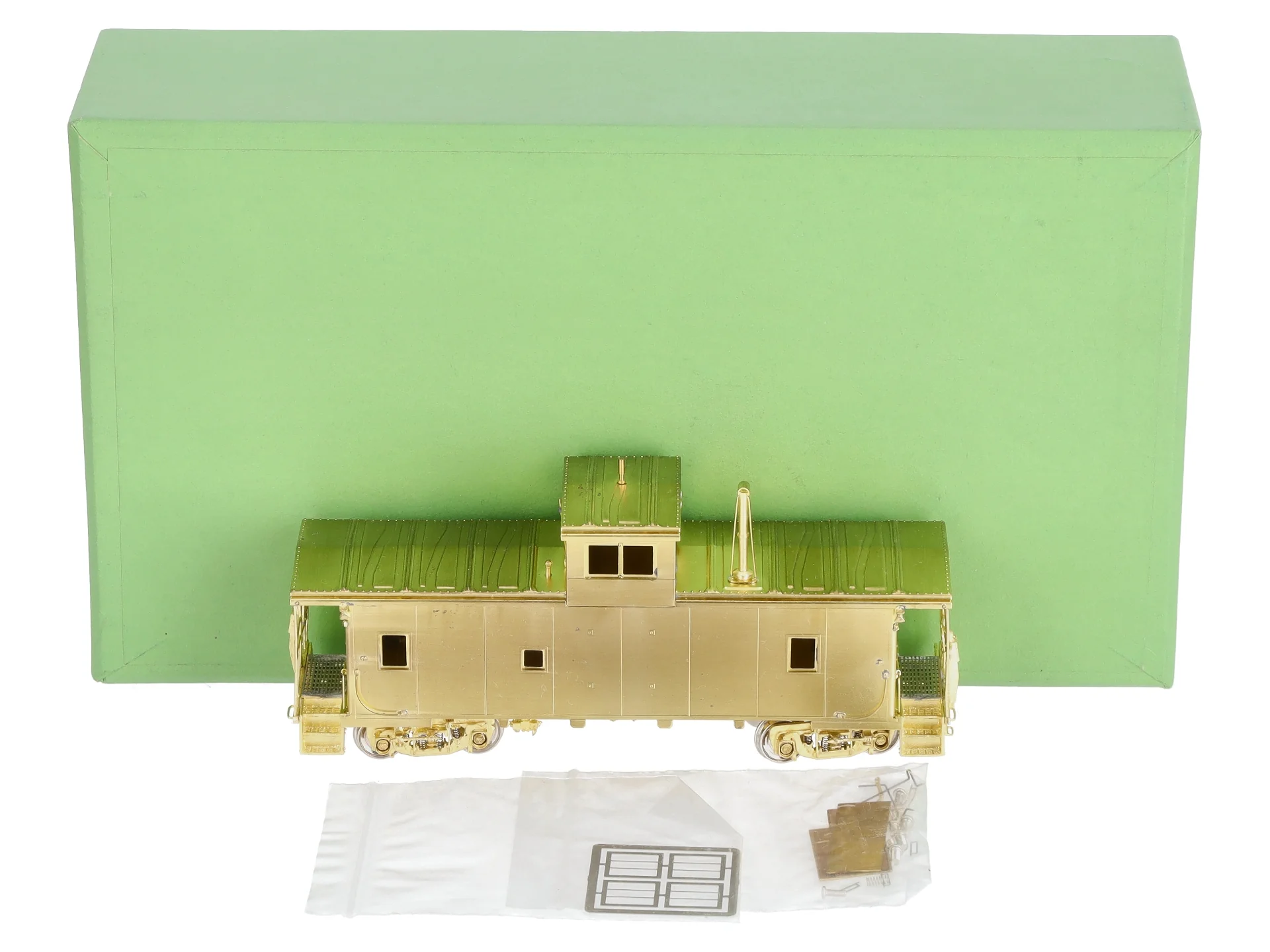 Overland 1111 HO Scale BRASS Union Pacific CA-10 Caboose -Unpainted EX/Box