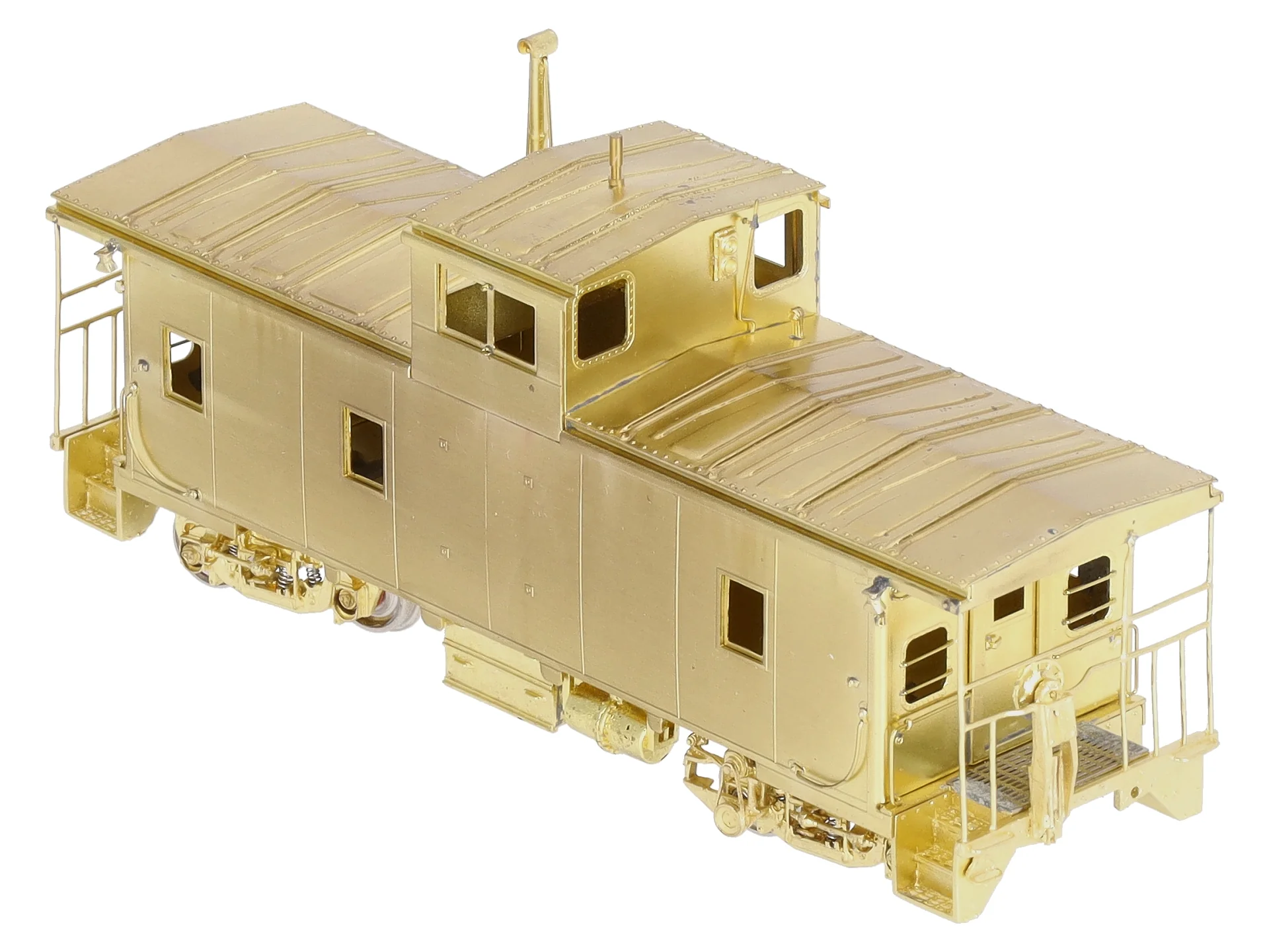 Overland 1111 HO Scale BRASS Union Pacific CA-10 Caboose -Unpainted EX/Box - Image 5