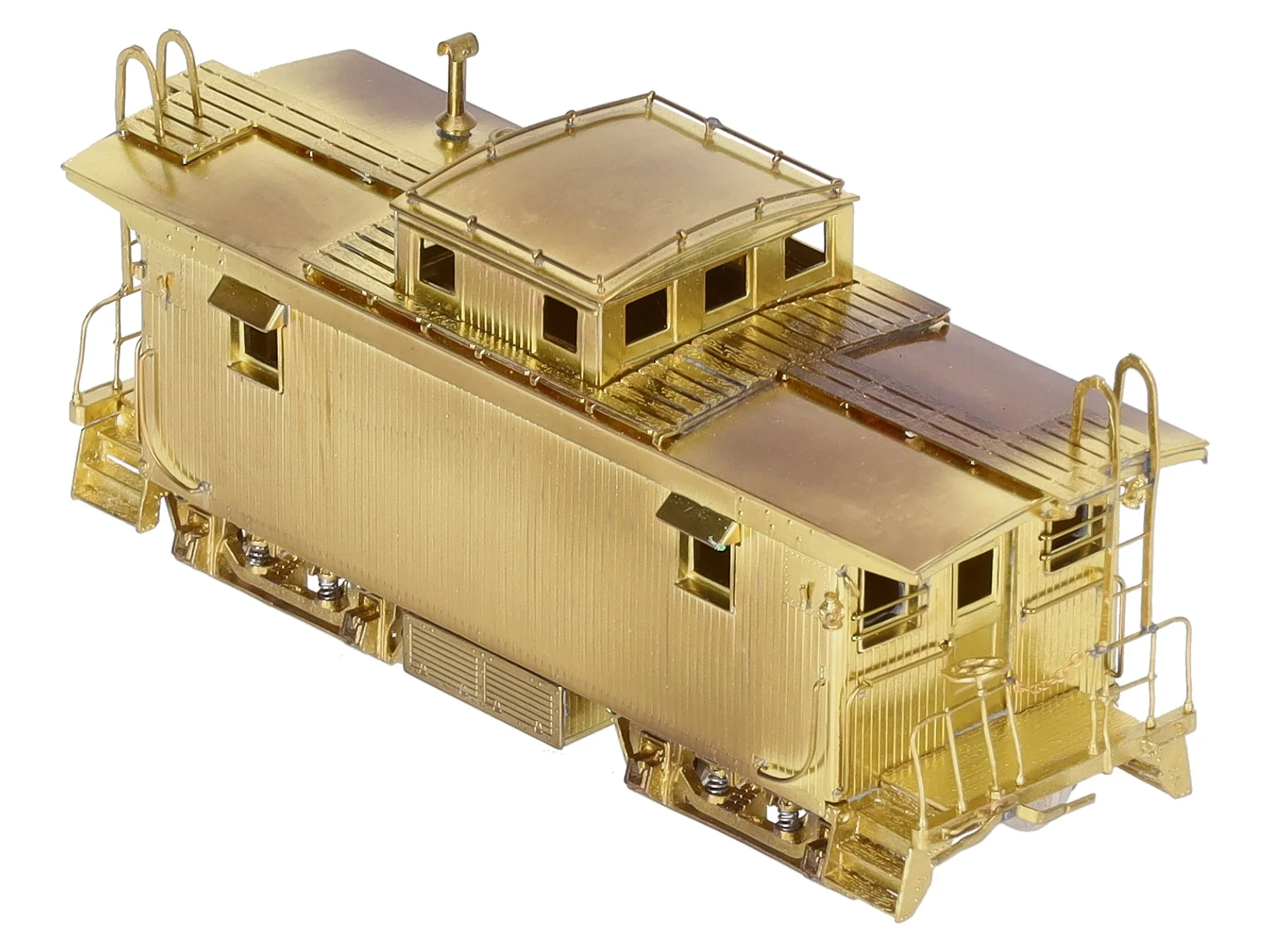 Overland 1217 HO Scale Brass Boston & Maine w/Vertical Brake Staff Wood Caboose EX/Box - Image 5
