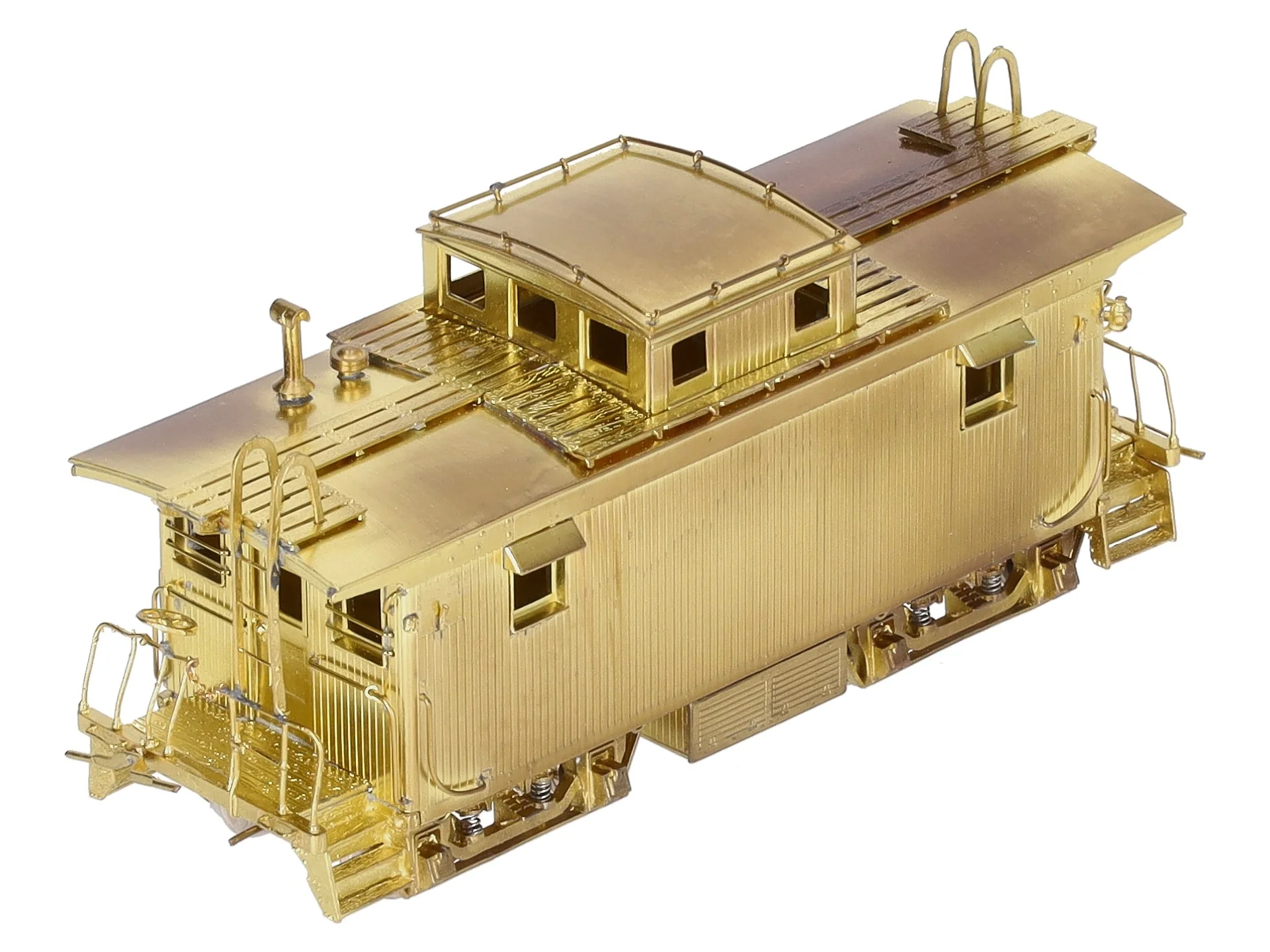 Overland 1217 HO Scale Brass Boston & Maine w/Vertical Brake Staff Wood Caboose EX/Box - Image 7
