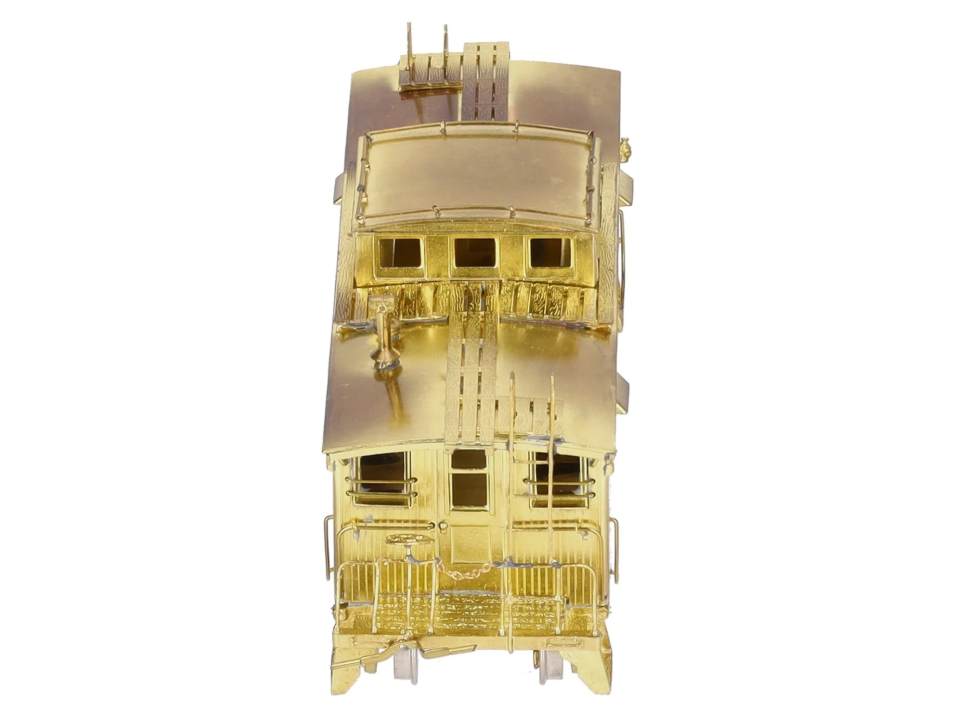 Overland 1217 HO Scale Brass Boston & Maine w/Vertical Brake Staff Wood Caboose EX/Box - Image 8