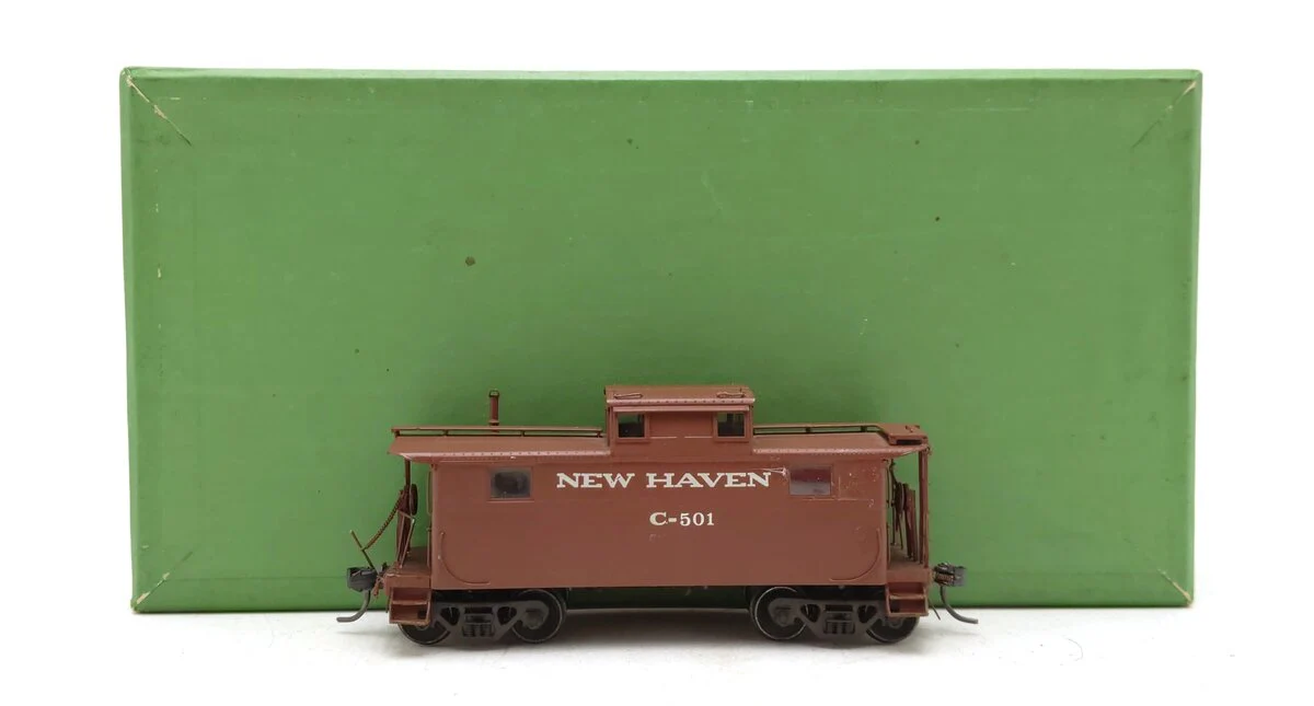 Overland 1218 HO Scale BRASS New Haven NE-2 Caboose #C-501 EX/Box