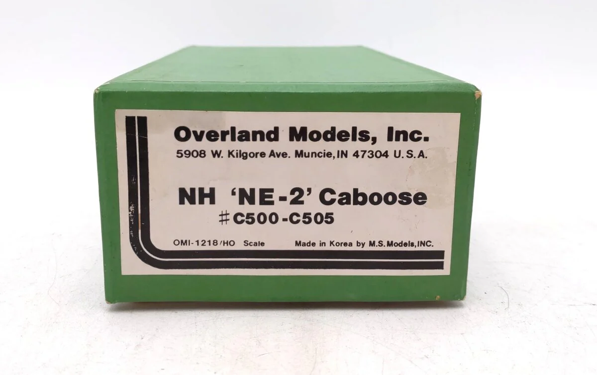 Overland 1218 HO Scale BRASS New Haven NE-2 Caboose #C-501 EX/Box - Image 7