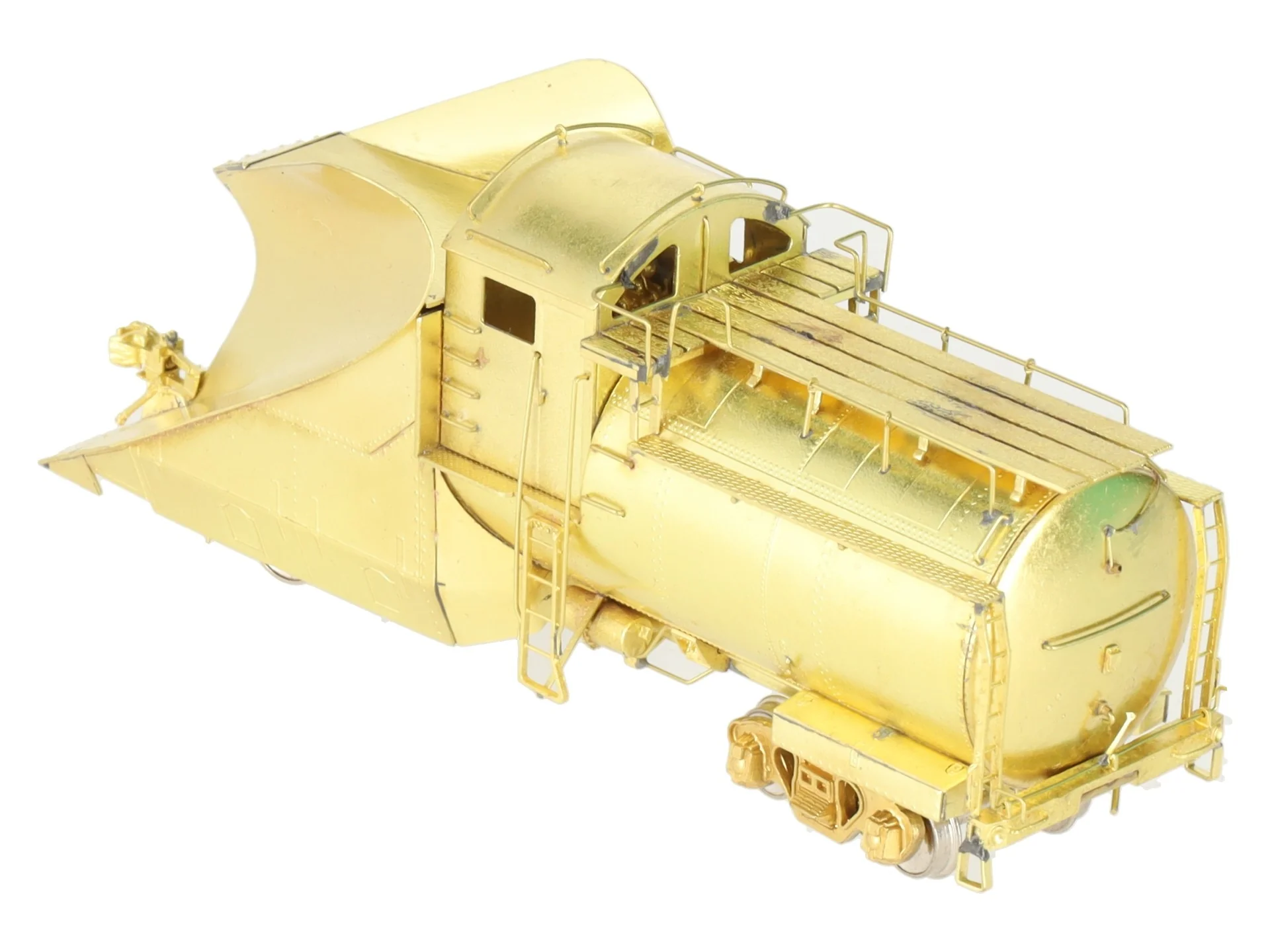 Overland 1300 HO BRASS Union Pacific Snow Plow #900005 EX/Box - Image 9