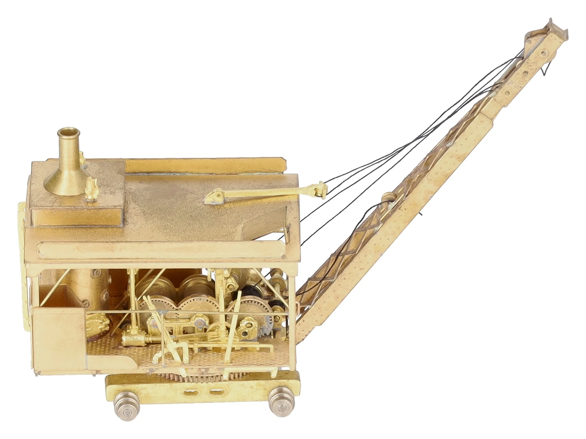 Overland 1333 BRASS HO Scale A.H.Log Loader on Dollies EX/Box - Image 11