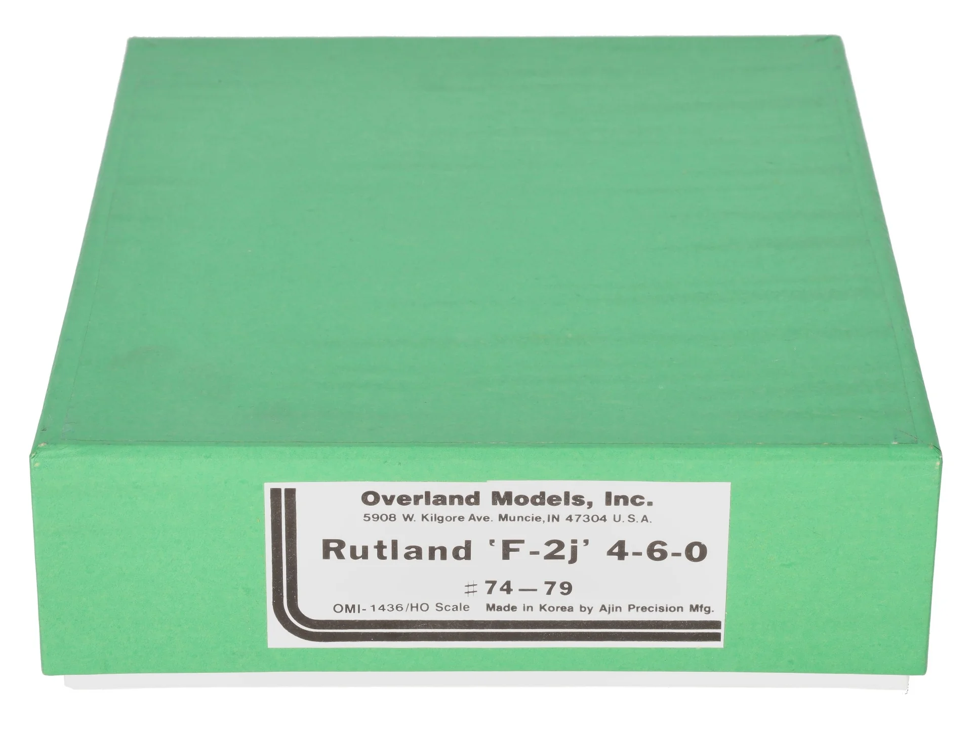 Overland 1436 HO Brass Rutland 4-6-0 'F-2j' Steam Locomotive -Unpainted EX/Box - Image 12