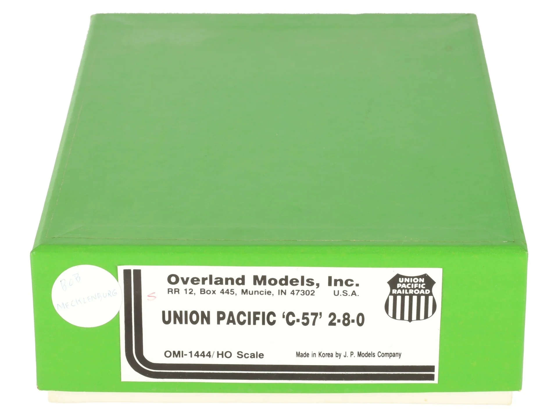 Overland 1444 HO BRASS Union Pacific C-57 2-8-0 Steam Loco w/Tender EX/Box - Image 9