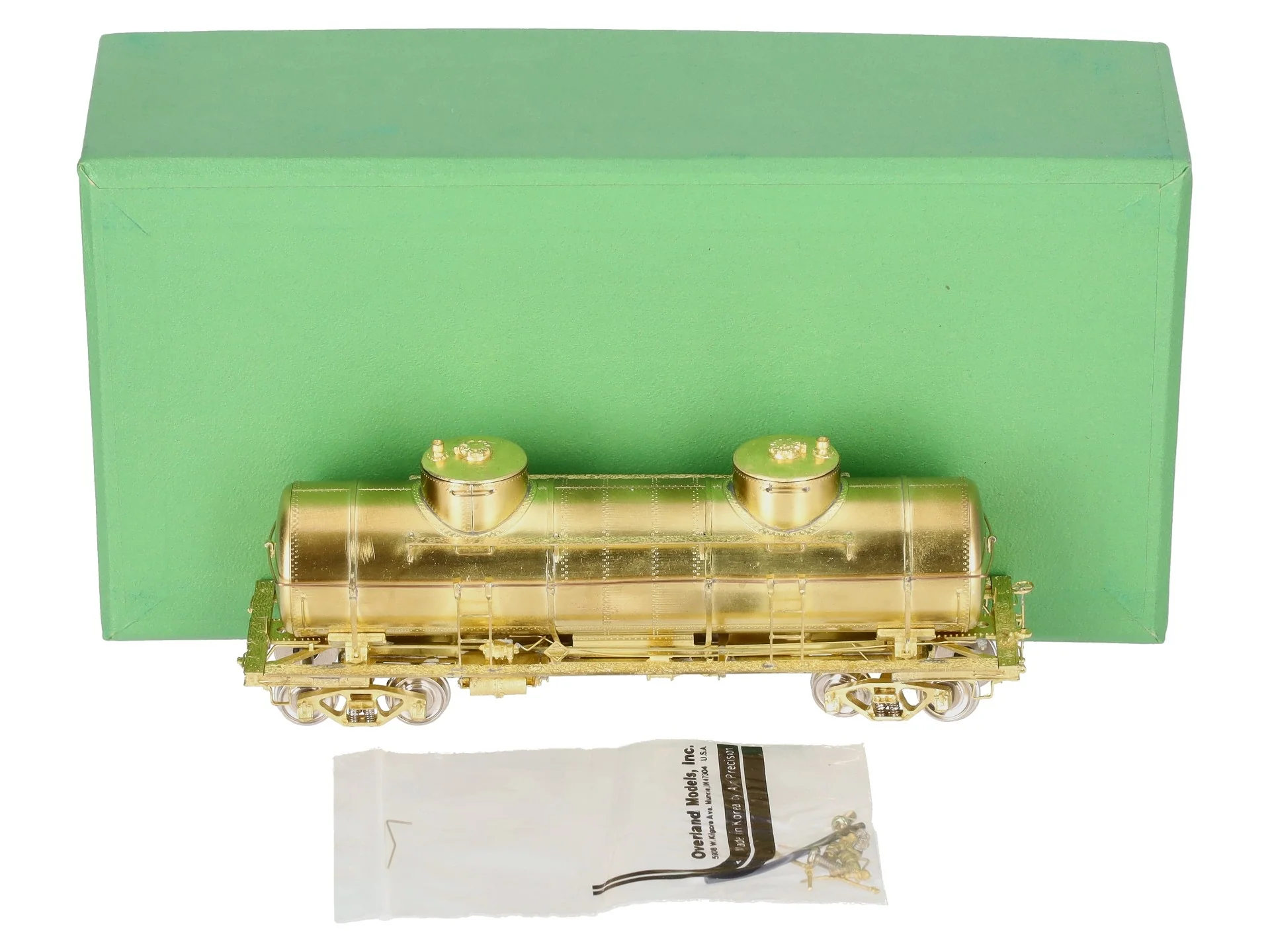 Overland 3131 HO Brass ACF 8,000 Gal. Double Dome Tank Car - unpainted EX/Box