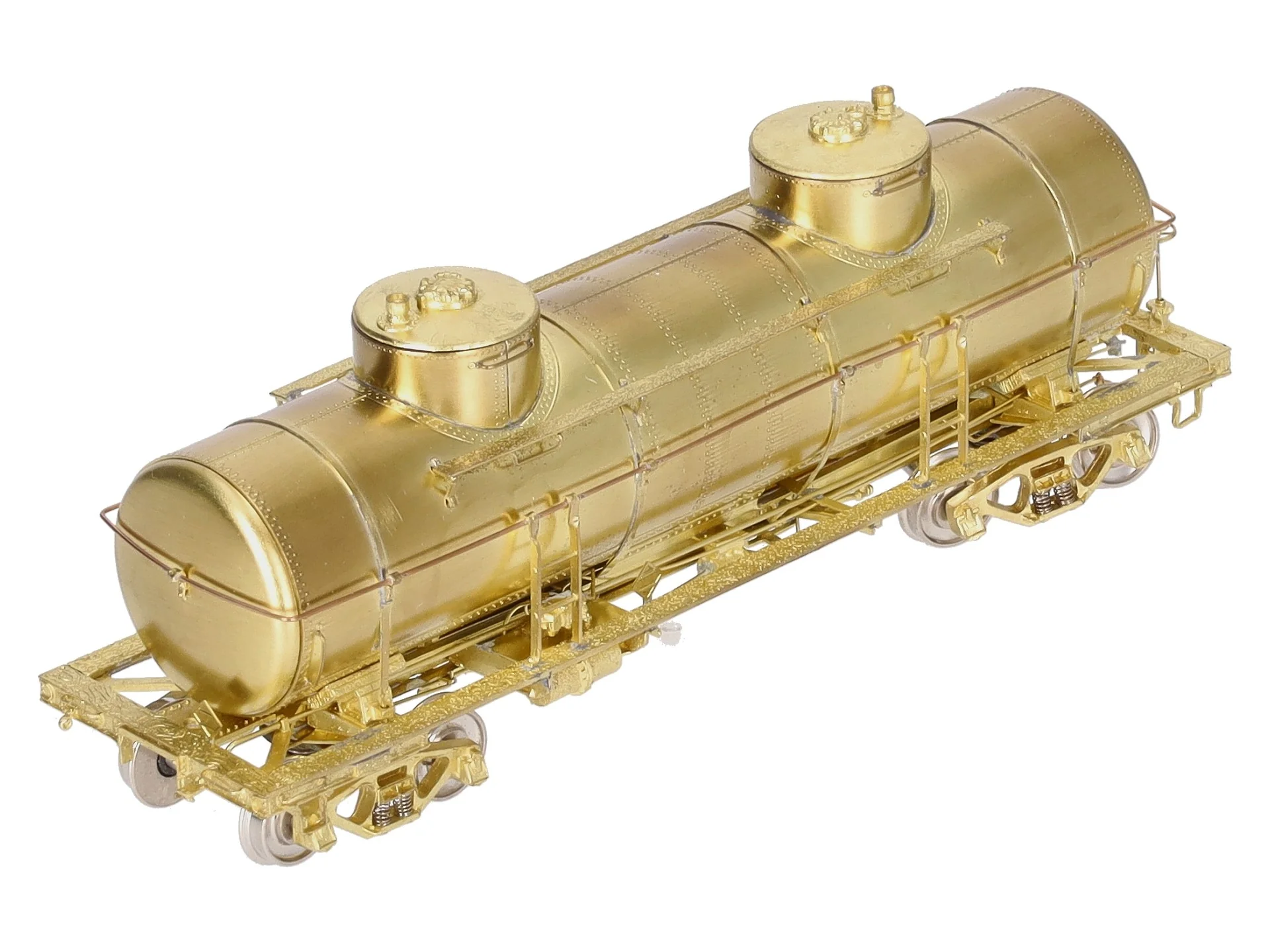Overland 3131 HO Brass ACF 8,000 Gal. Double Dome Tank Car - unpainted EX/Box - Image 4