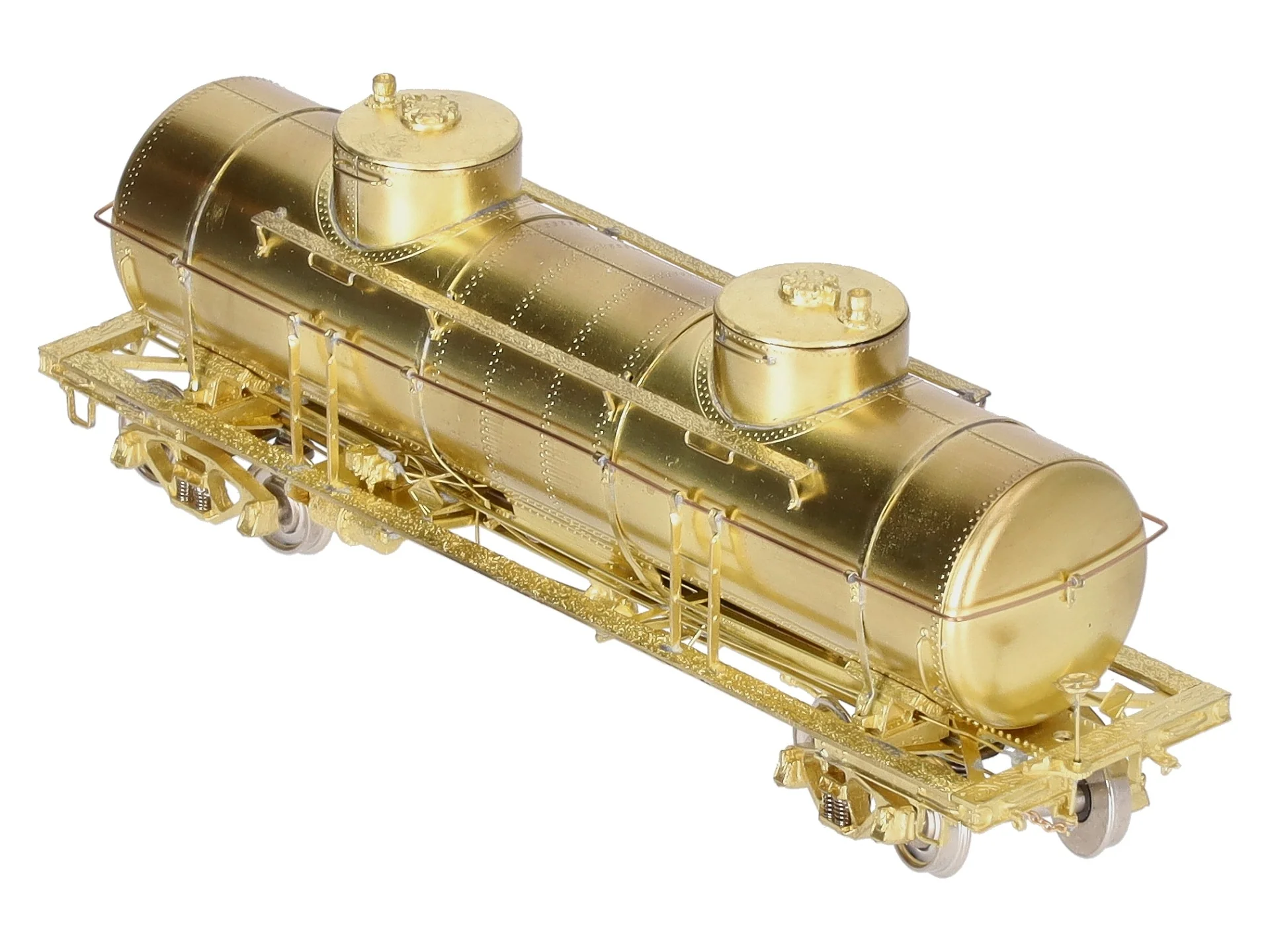 Overland 3131 HO Brass ACF 8,000 Gal. Double Dome Tank Car - unpainted EX/Box - Image 8
