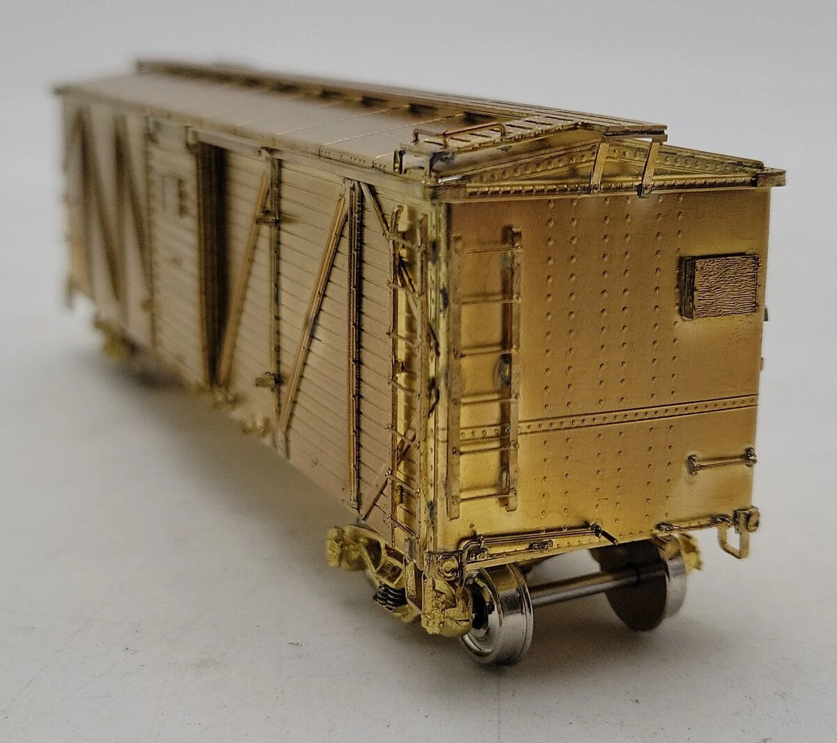 Overland 3151 HO BRASS B&M XM-1 Boxcar - Unpainted EX/Box - Image 6