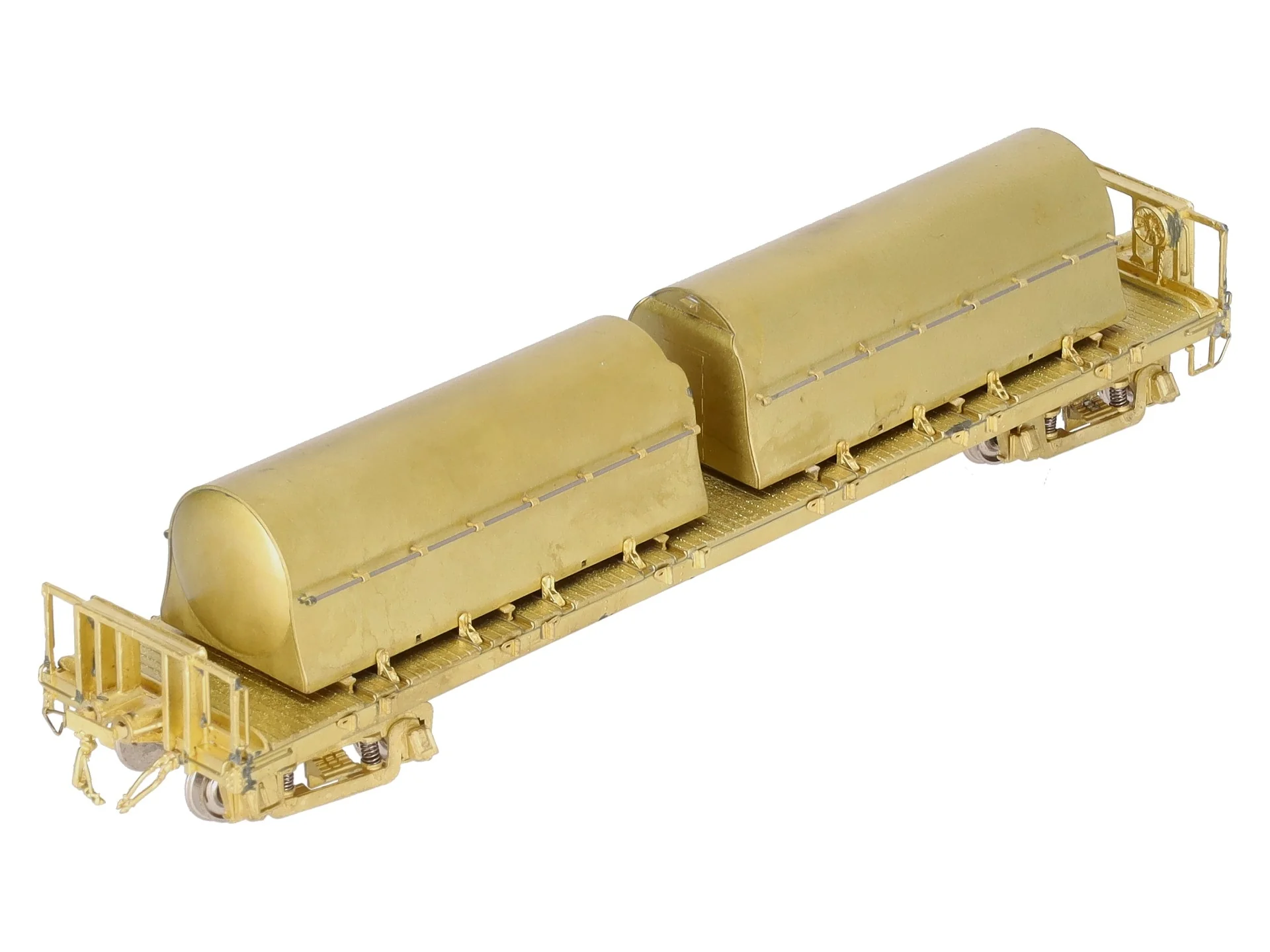 Overland 3158 HO Scale National Flat Car W/2 Milk Containers EX/Box - Image 4