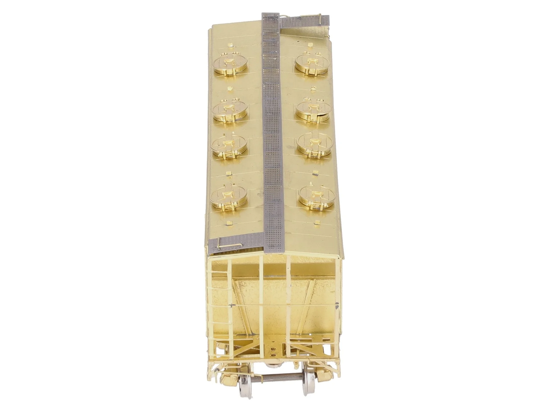 Overland 3216 HO BRASS CNR Slab Side Covered Hopper #355207- Unpainted EX/Box - Image 9