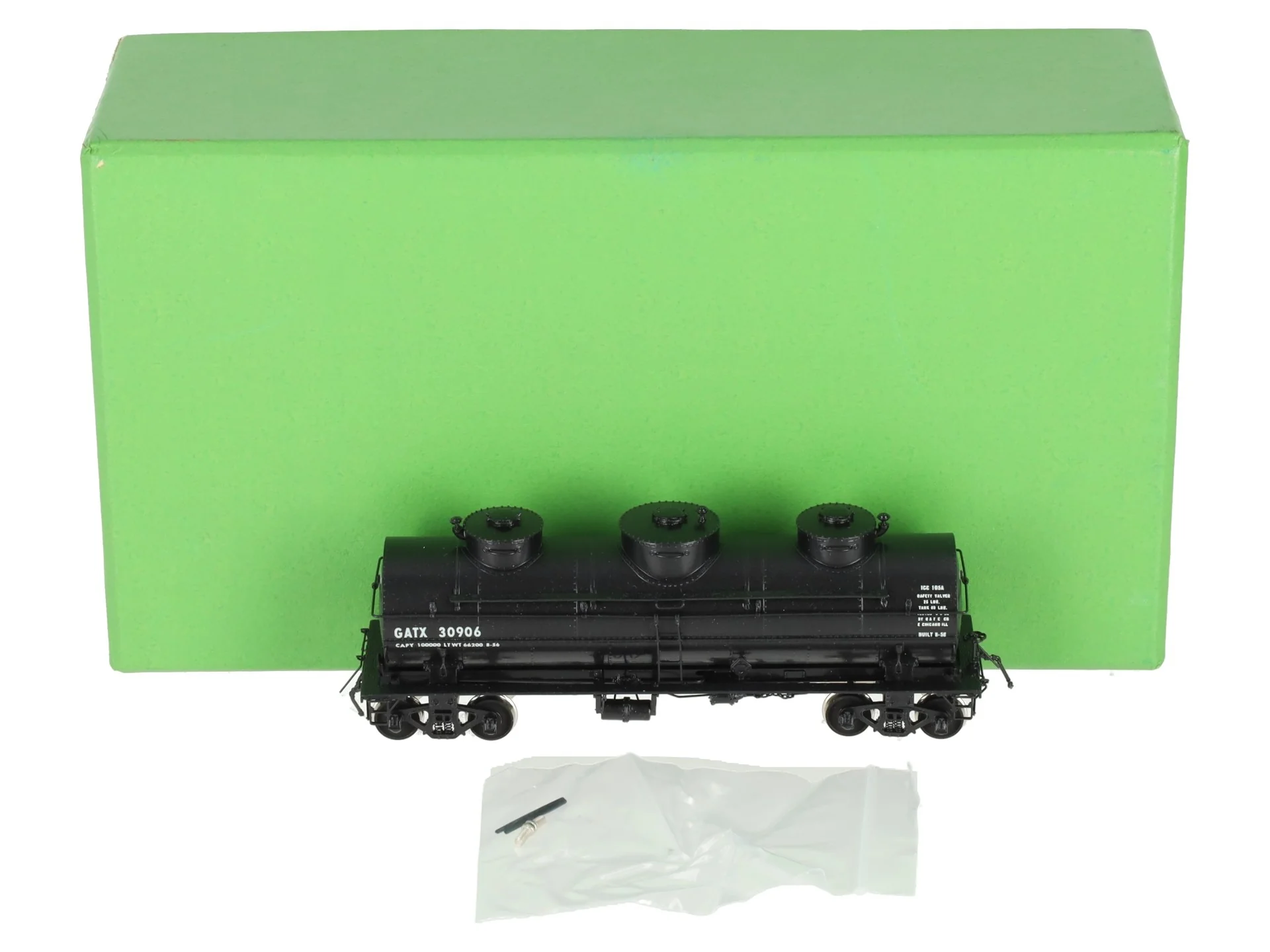 Overland 3271 HO Scale BRASS Custom GATX 8,000 Gallon Tank Car #30906 EX/Box