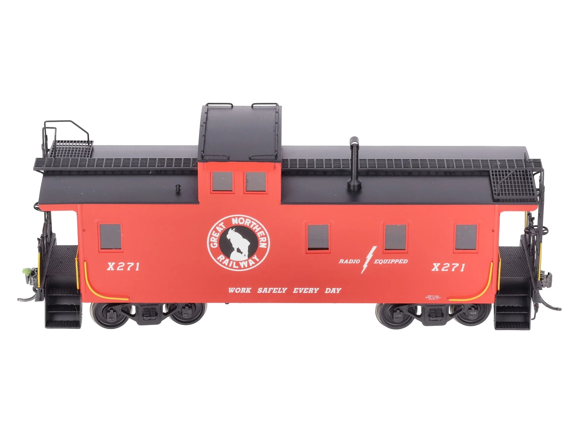 Overland O Scale BRASS Great Northern 30' Wood Caboose #X271 (2-Rail) EX/Box - Image 11