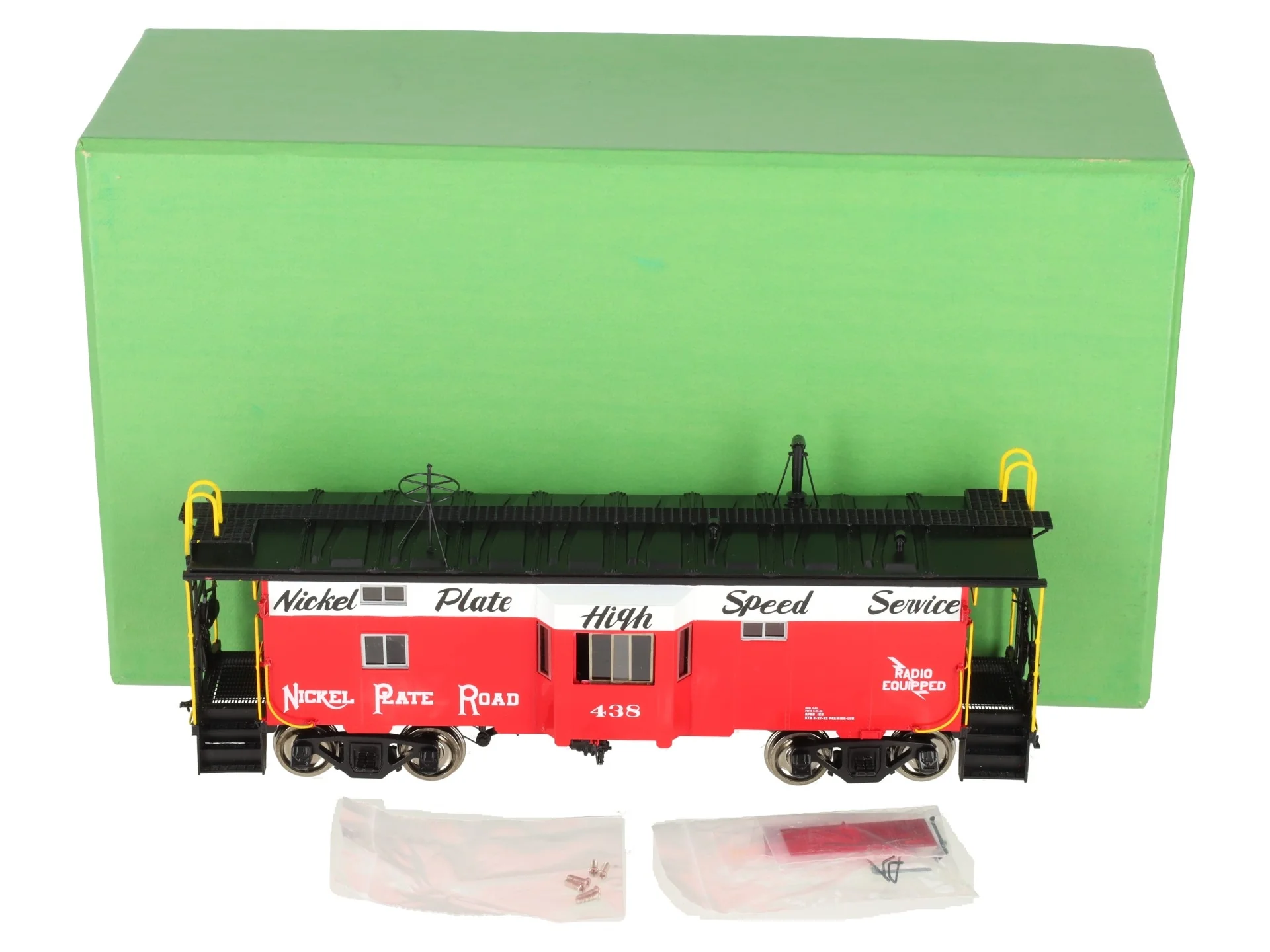 Overland OMI-0075.1 O Brass Nickel Plate Road B-W Caboose #438 (2-Rail) -F/P EX/Box