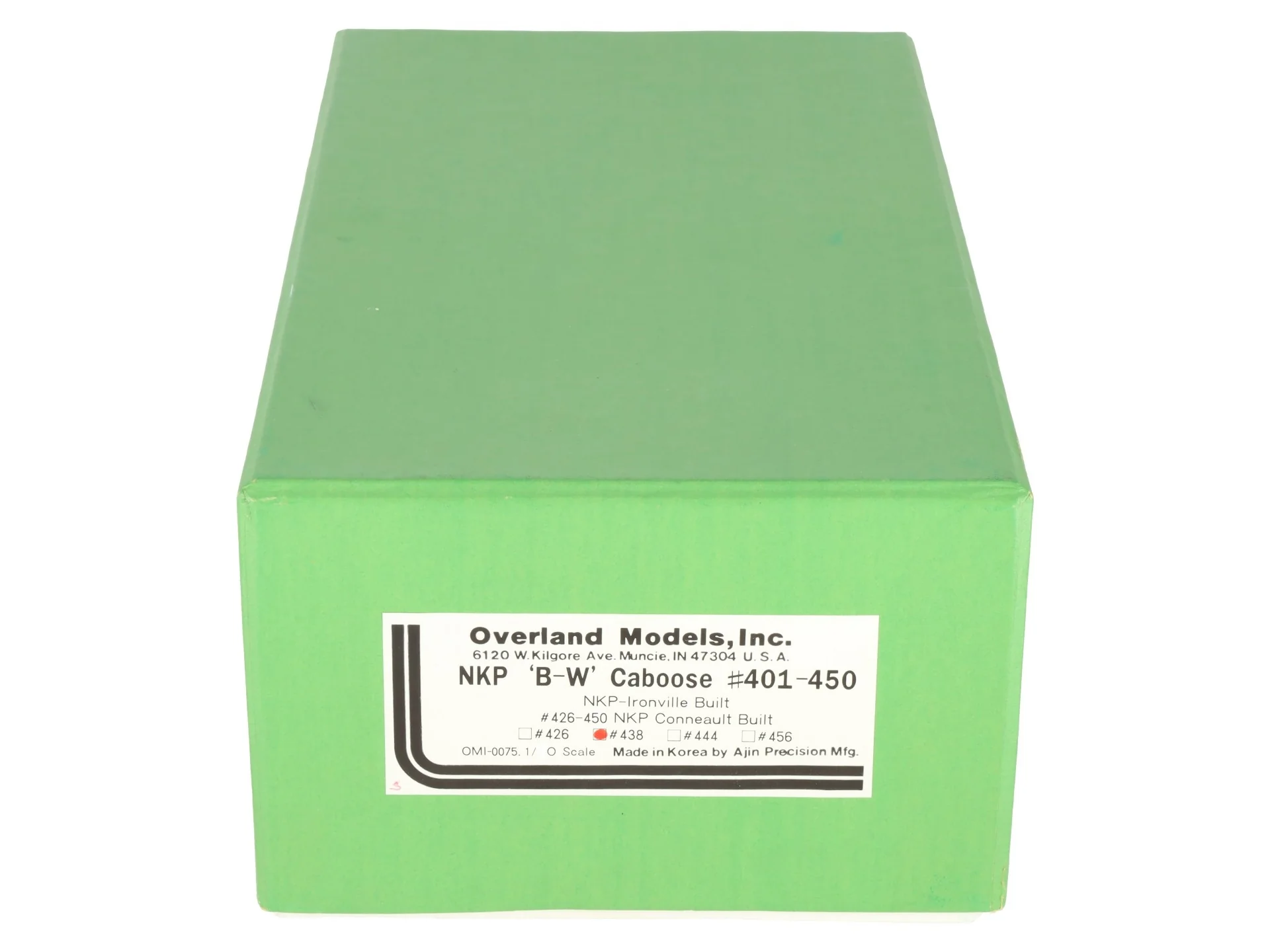 Overland OMI-0075.1 O Brass Nickel Plate Road B-W Caboose #438 (2-Rail) -F/P EX/Box - Image 12