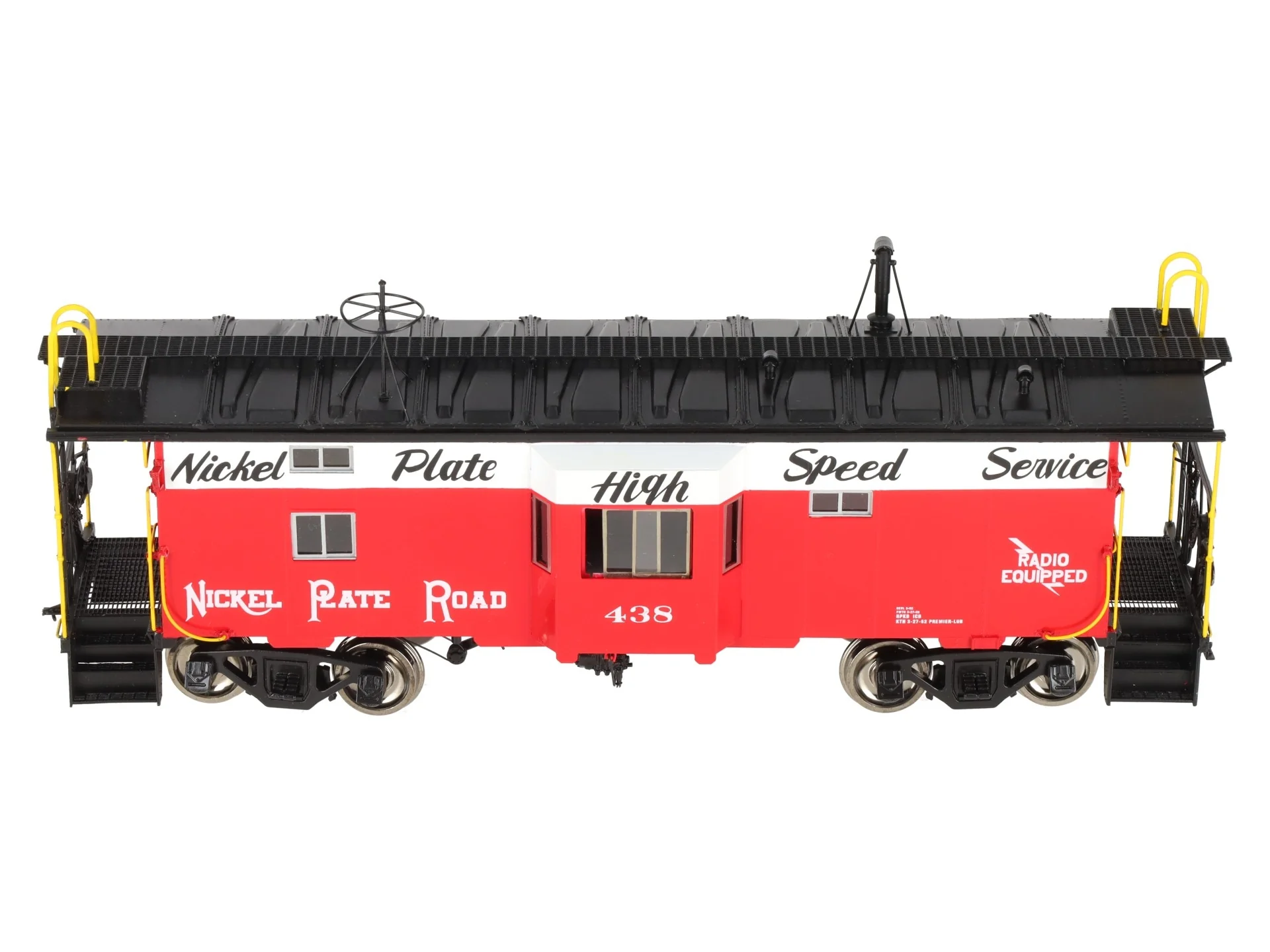 Overland OMI-0075.1 O Brass Nickel Plate Road B-W Caboose #438 (2-Rail) -F/P EX/Box - Image 4