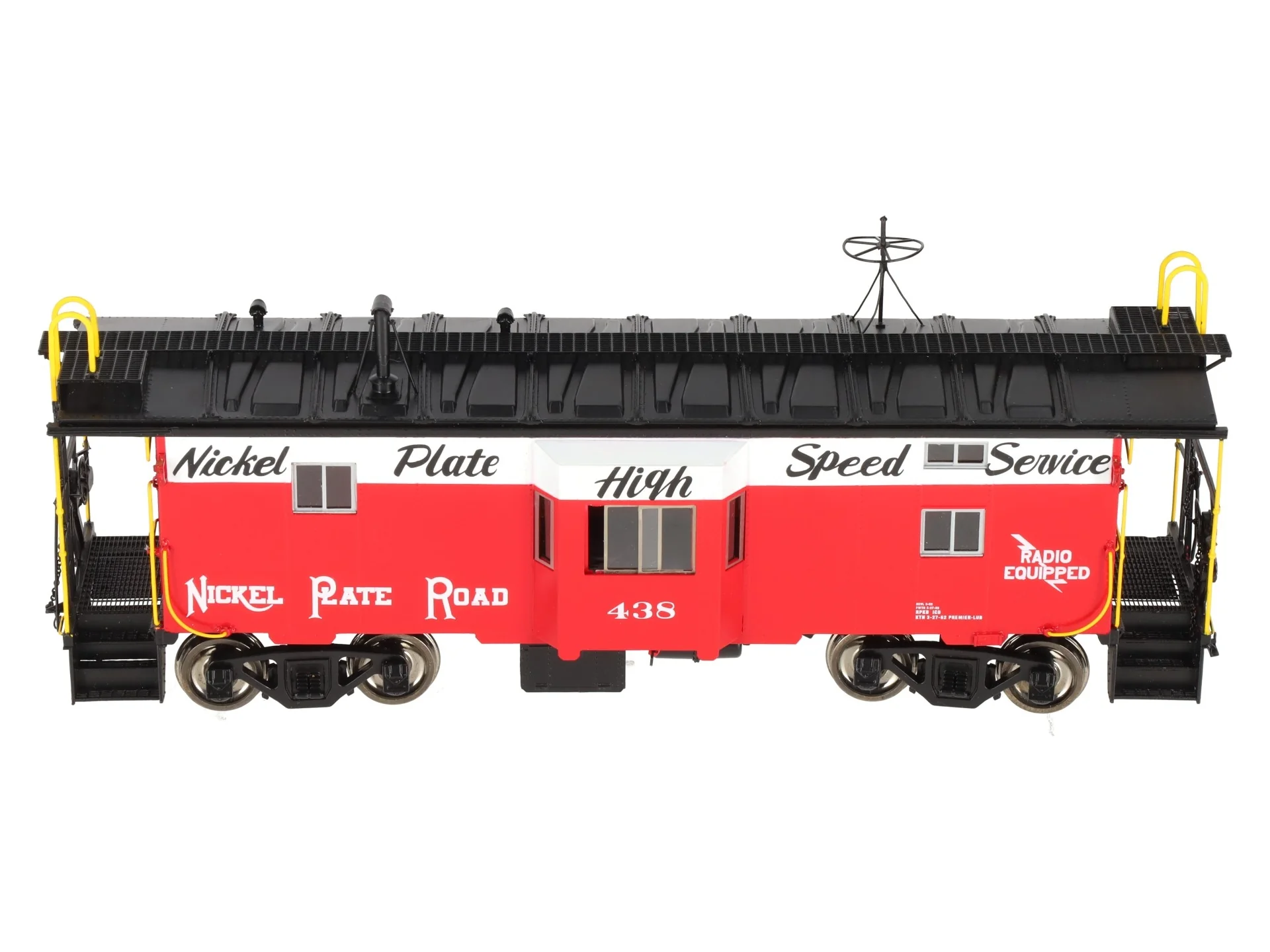 Overland OMI-0075.1 O Brass Nickel Plate Road B-W Caboose #438 (2-Rail) -F/P EX/Box - Image 5