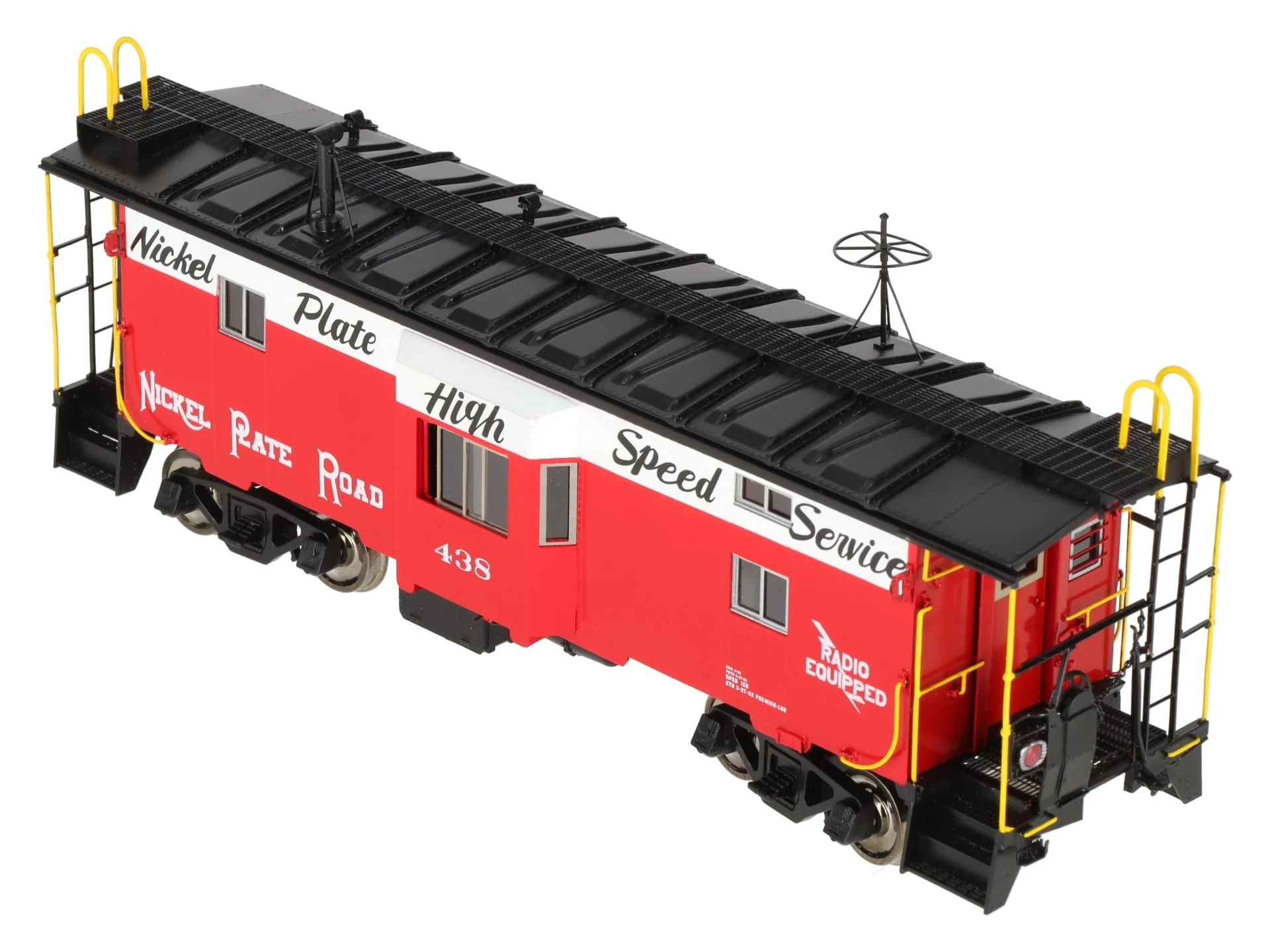 Overland OMI-0075.1 O Brass Nickel Plate Road B-W Caboose #438 (2-Rail) -F/P EX/Box - Image 6