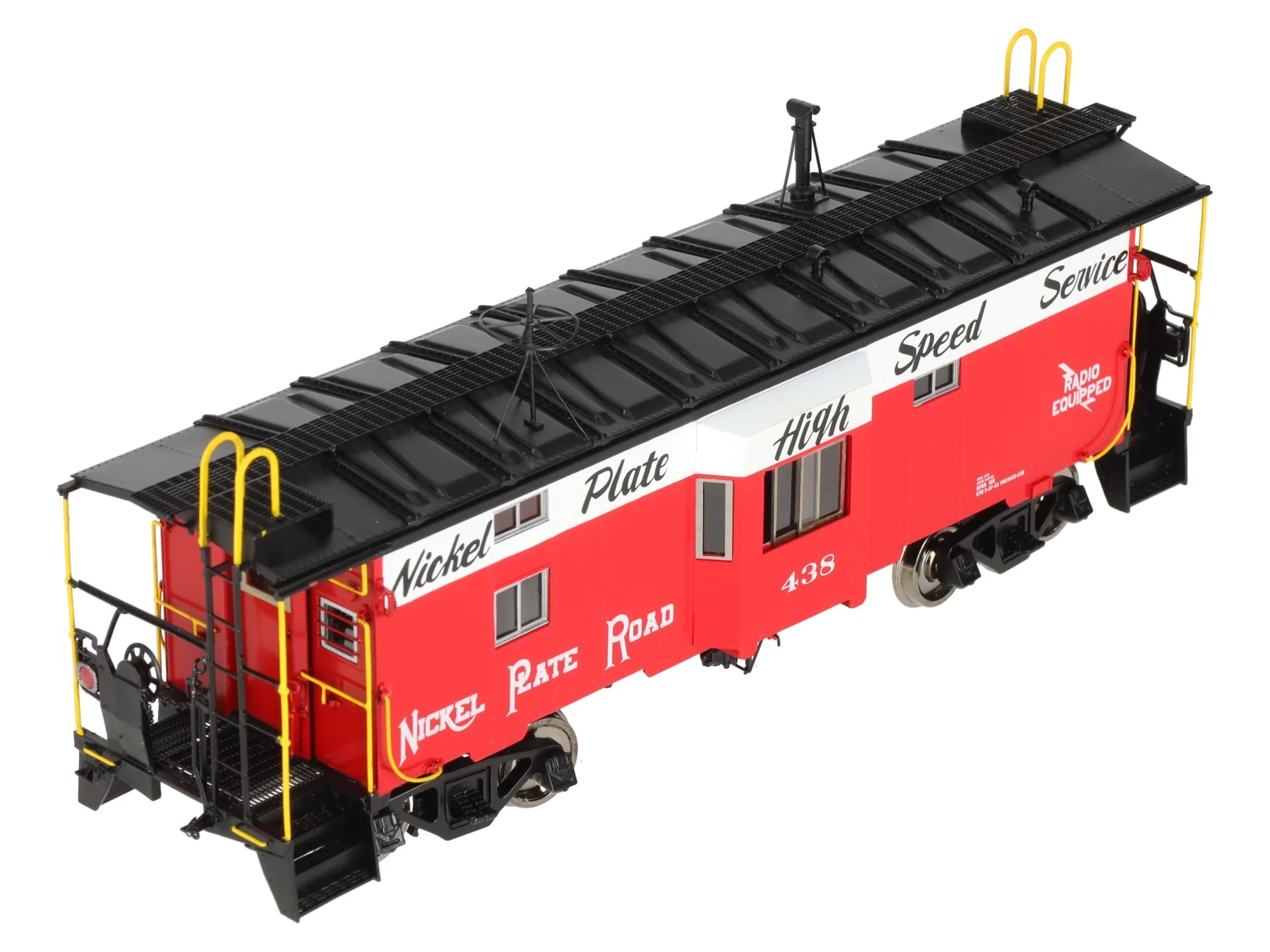 Overland OMI-0075.1 O Brass Nickel Plate Road B-W Caboose #438 (2-Rail) -F/P EX/Box - Image 8
